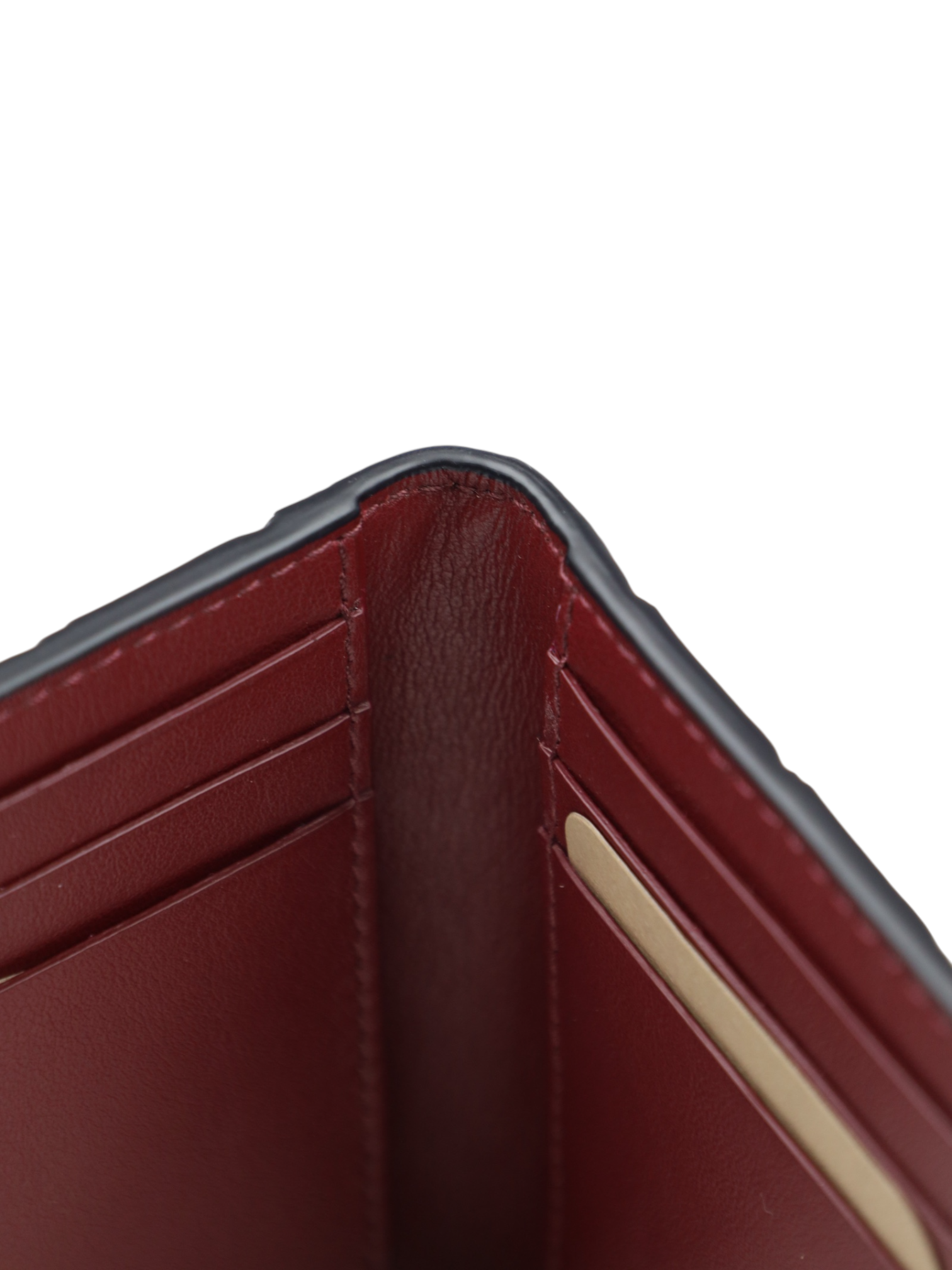 Bottega Veneta Navy Intrecciato Leather Cardholder
