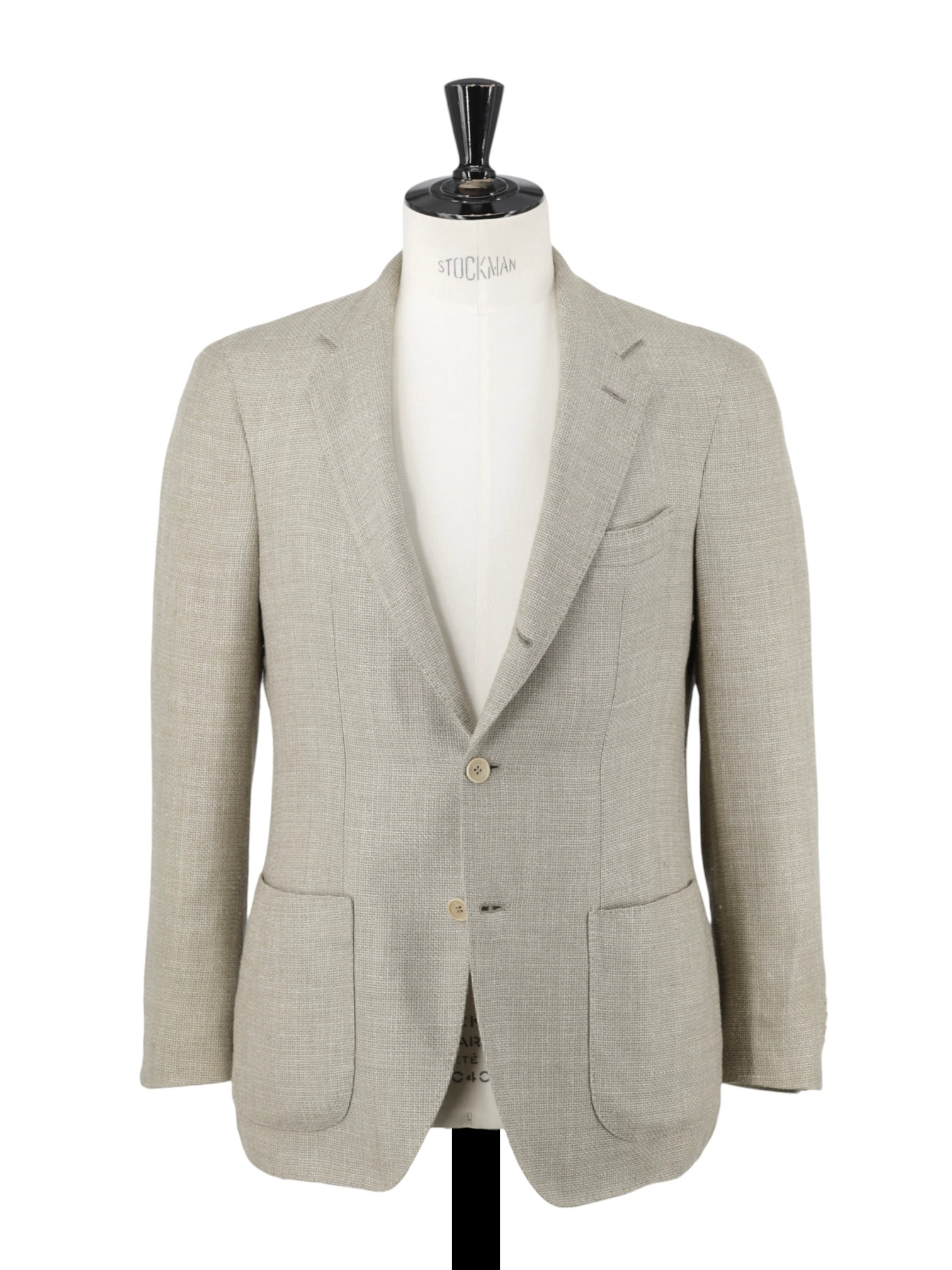 Loro Piana Pistache Green Wool, Silk & Linen Plain-Weave Jacket