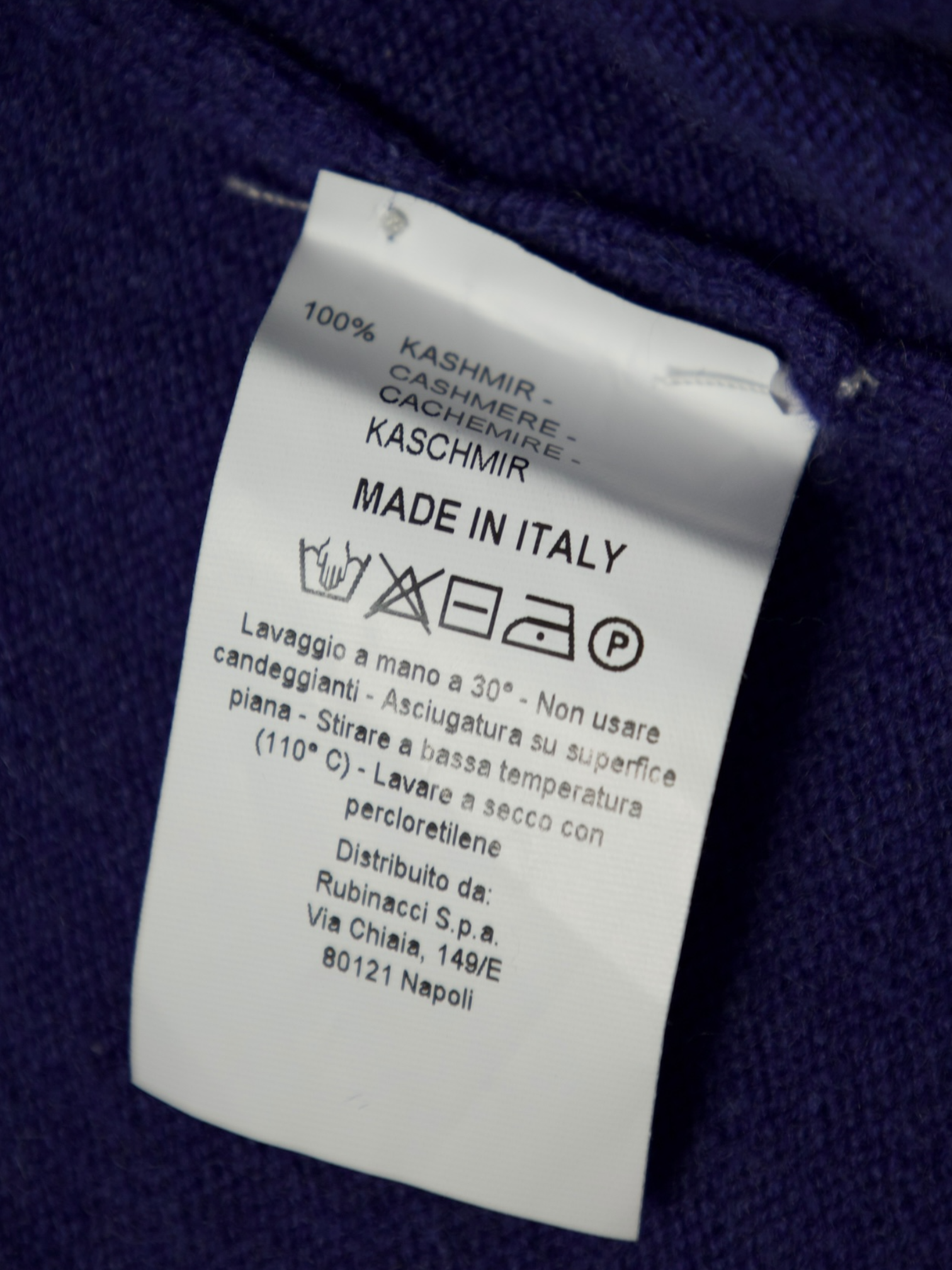 Rubinacci Royal Blue Cashmere Vest