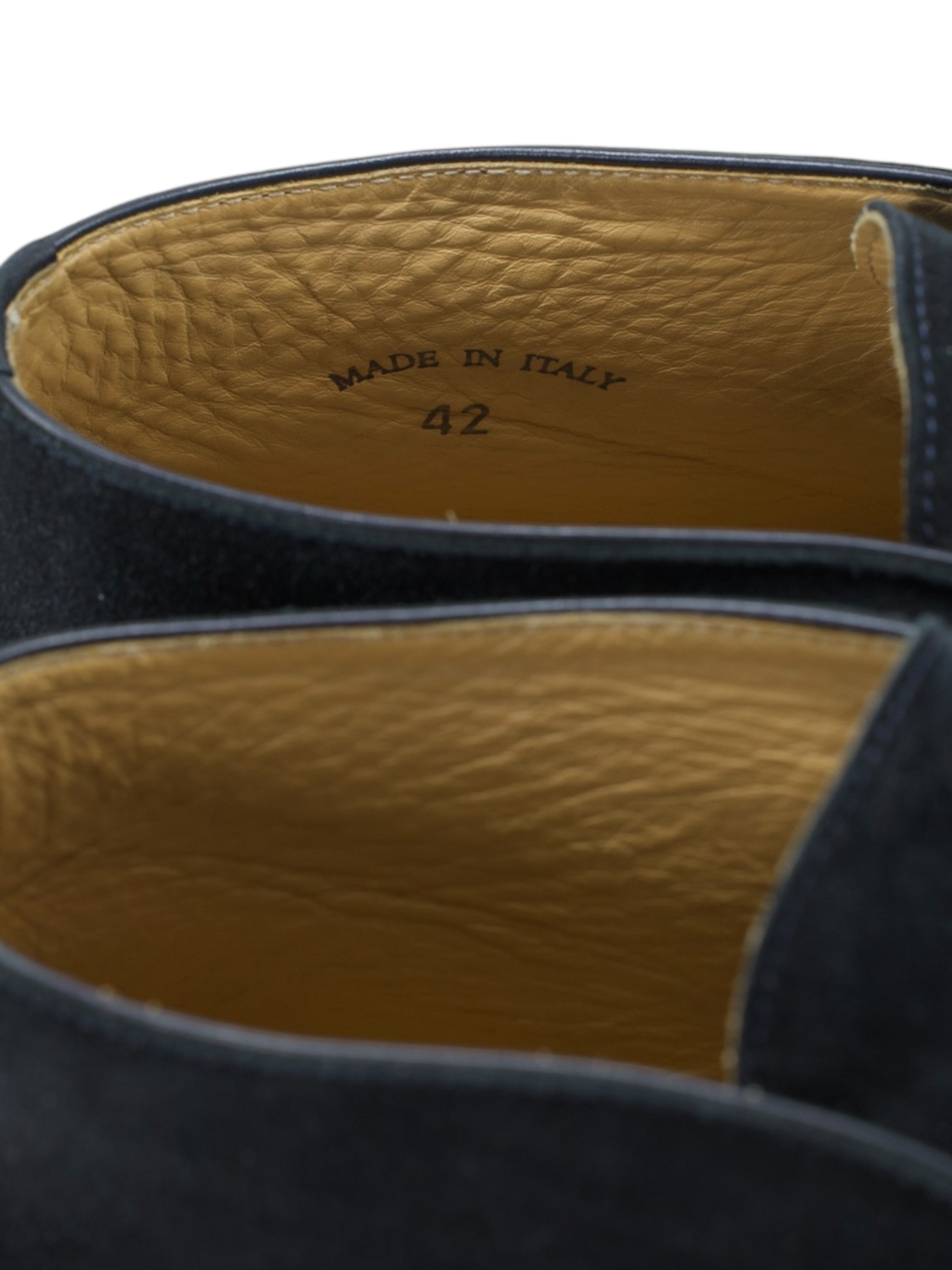 Loro Piana Navy Suede Open Walk Ankle Boots