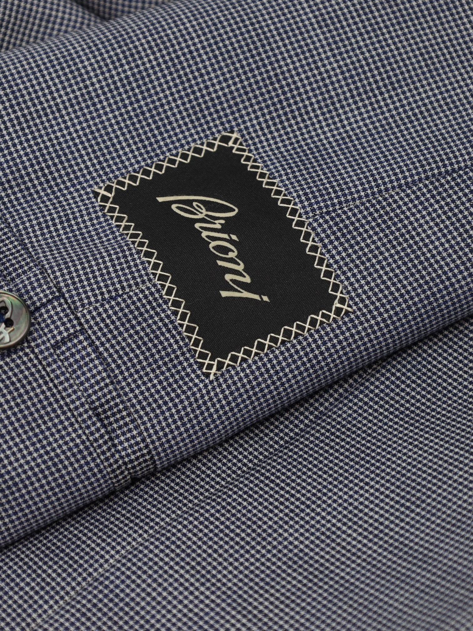 Brioni Ice Blue Micro-Pattern Unconstructed Jacket