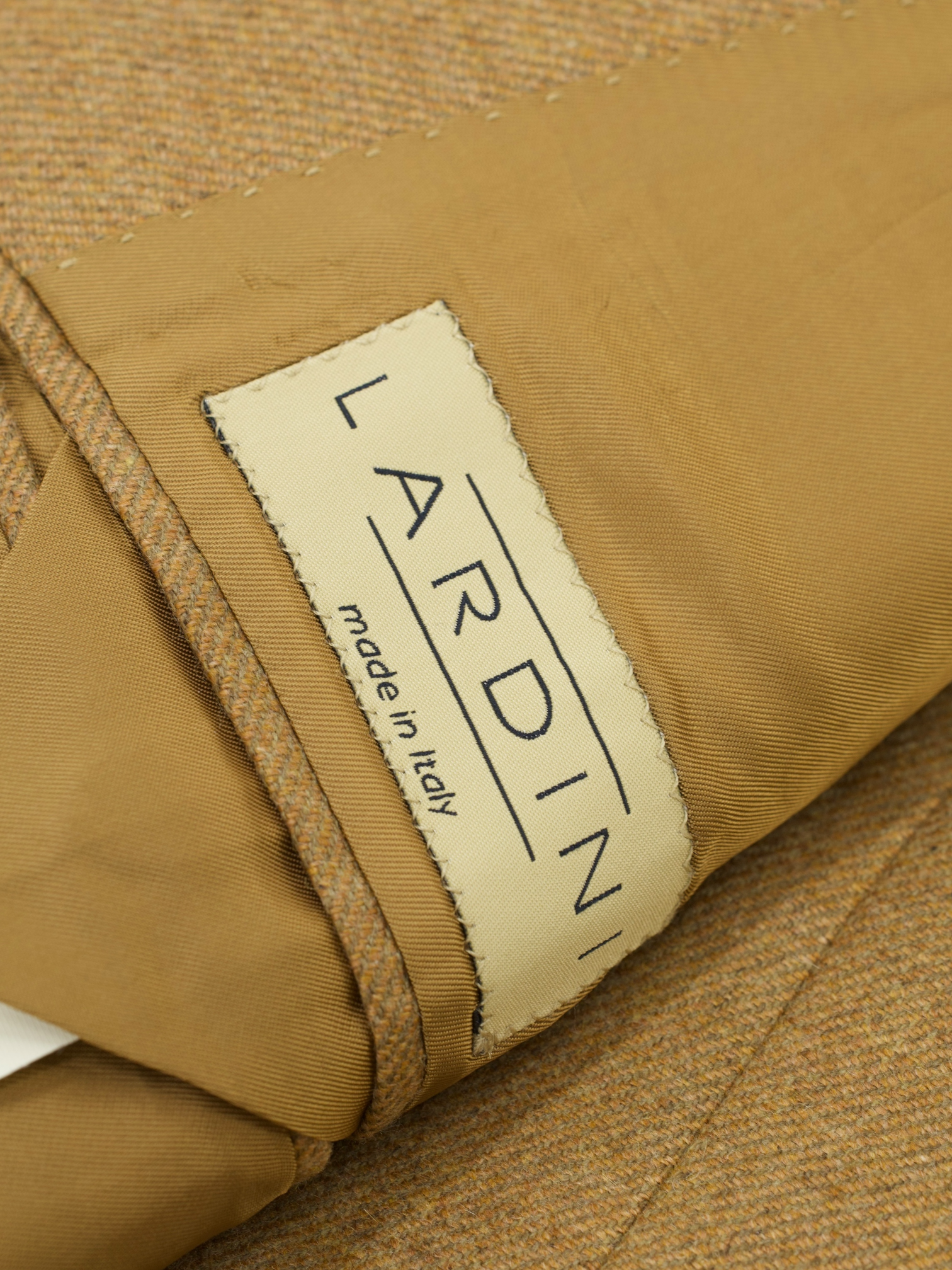 Lardini Vintage Brown Pure Cashmere Twill Jacket