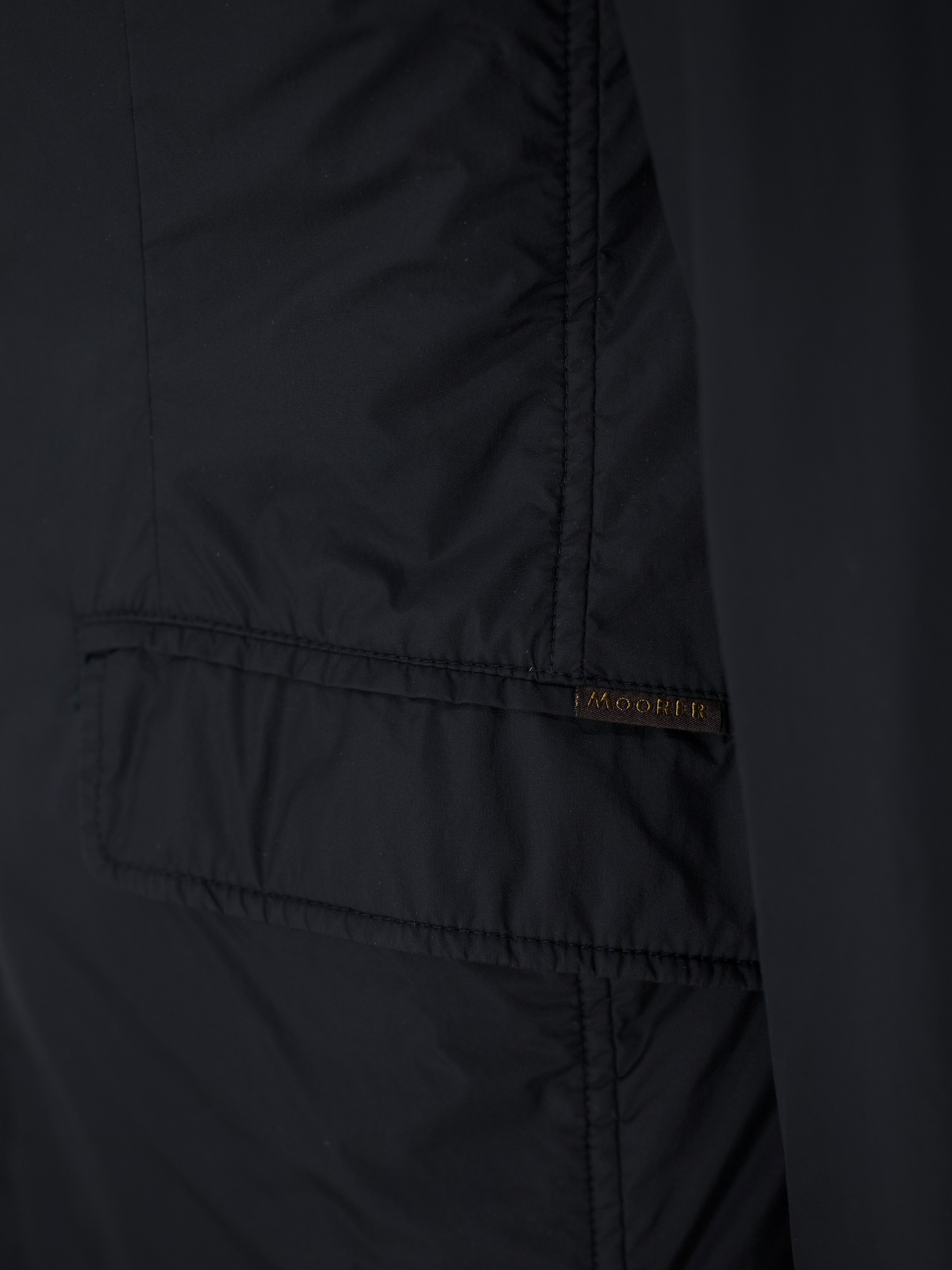 MooRER Black Lightly Padded Vespa Coat