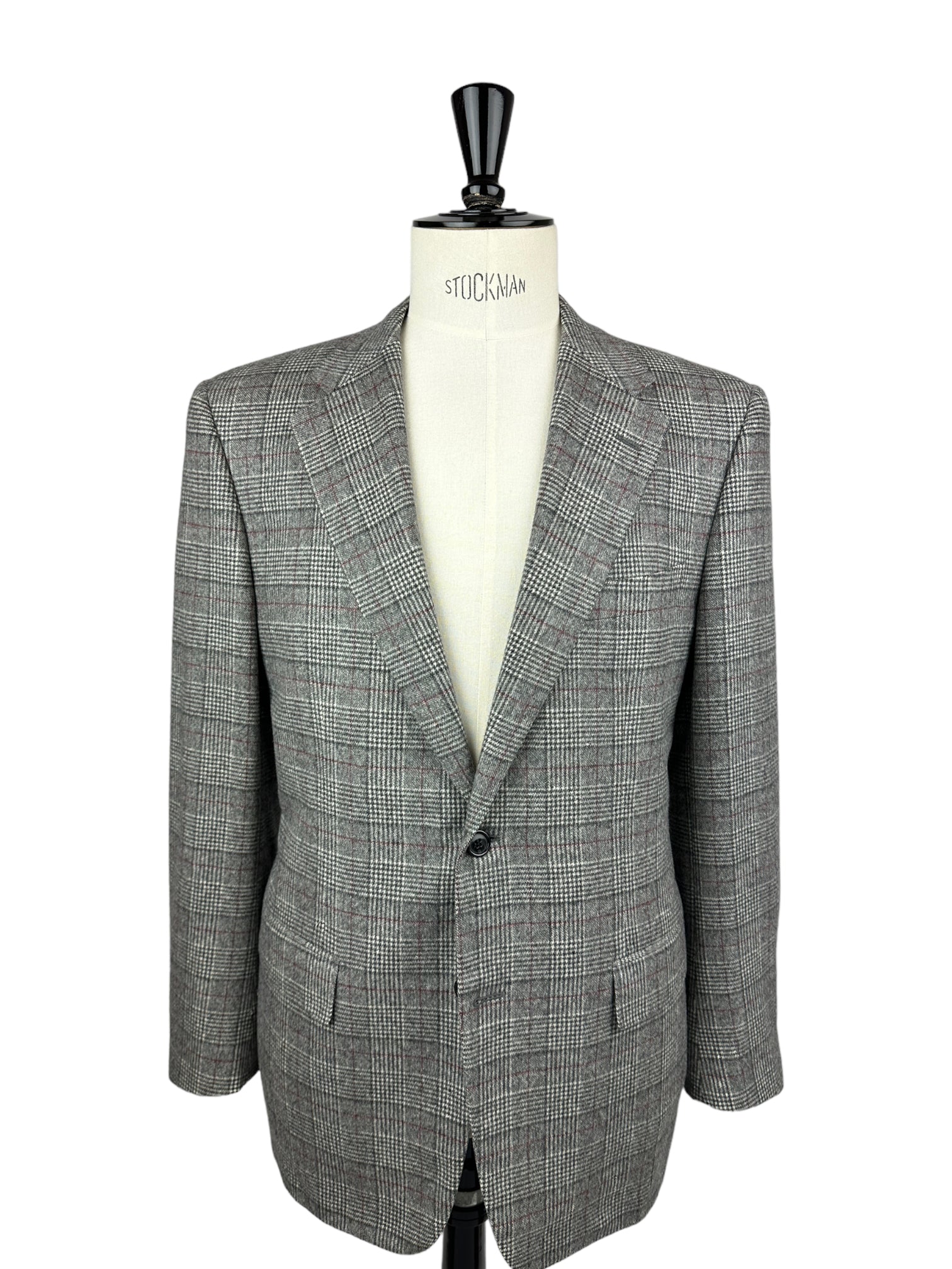 Corneliani Grey Flannel Prince of Wales Jacket