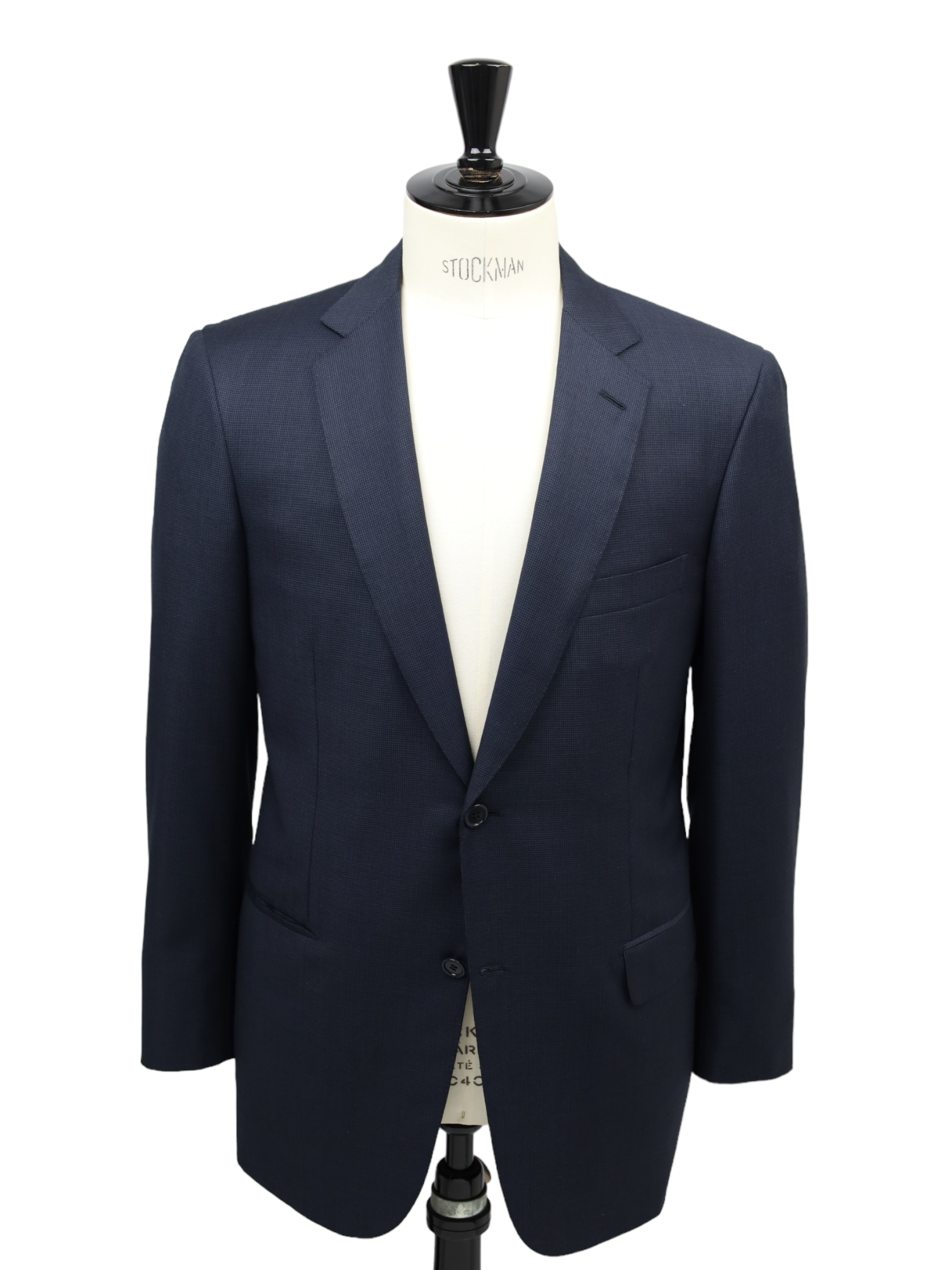 Brioni Blue Micro-Pattern Colloseo Jacket