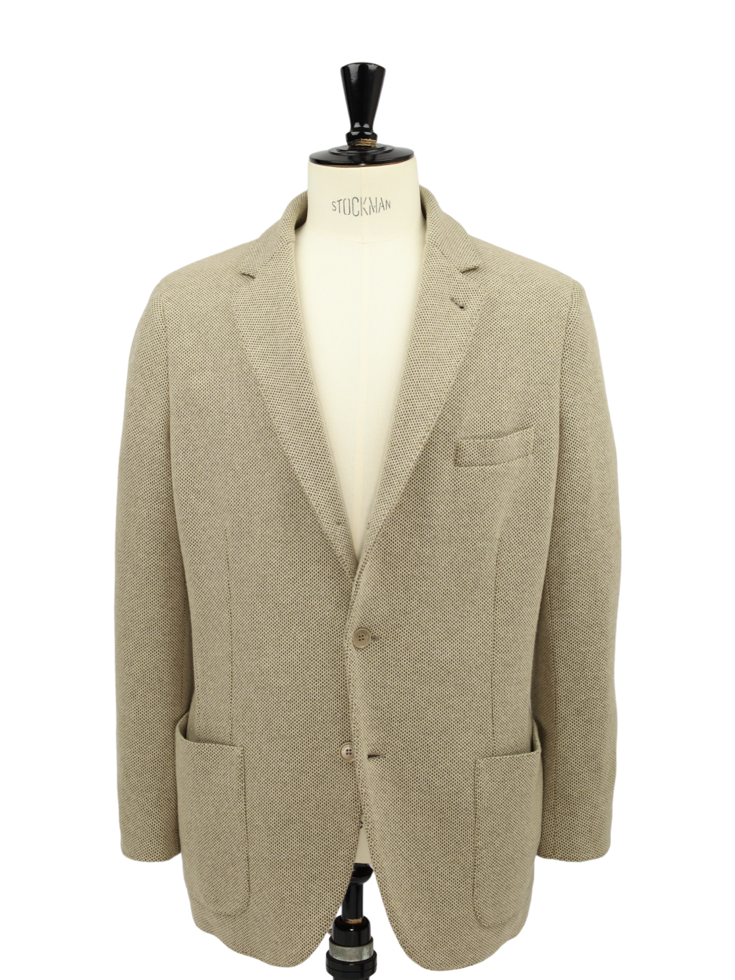 Loro Piana Beige Tricot Knitted Cashmere Blazer