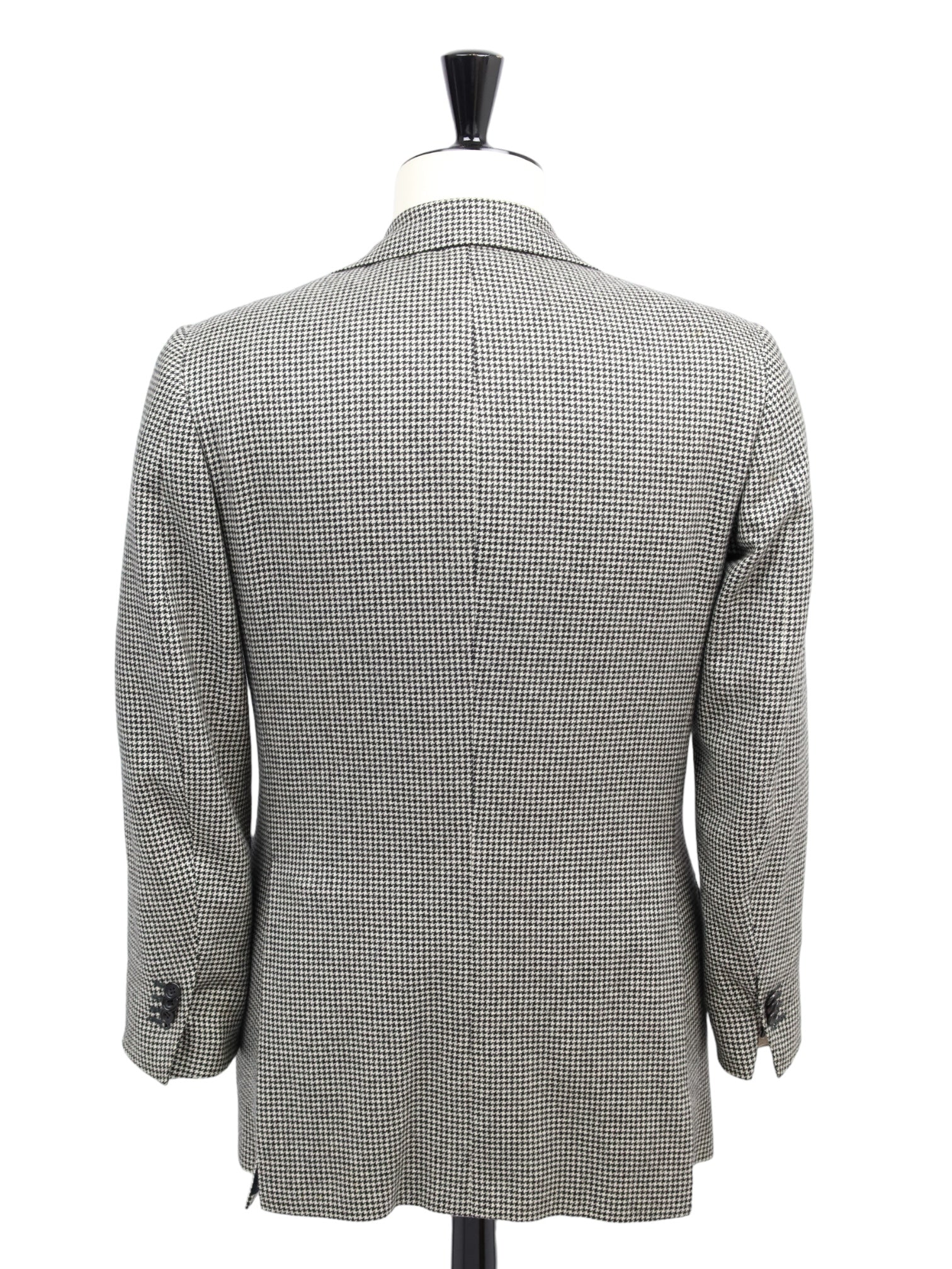 Kiton zwart-wit pied de poule kasjmierpak