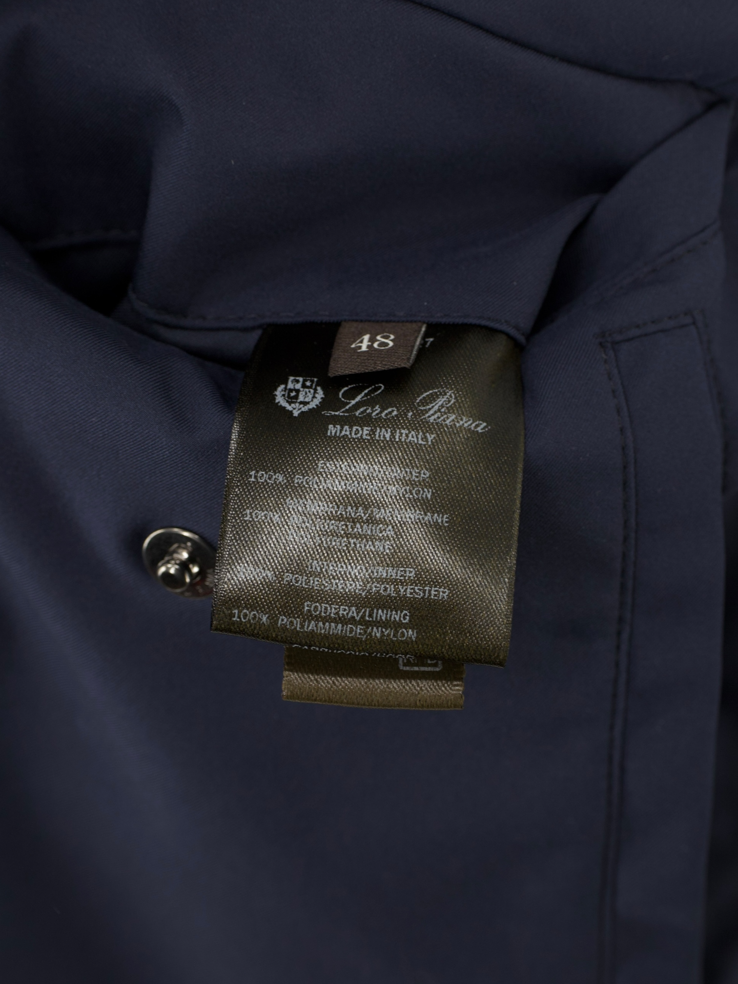 Loro Piana Navy Green Storm System Windmate Traveller Field Jacket