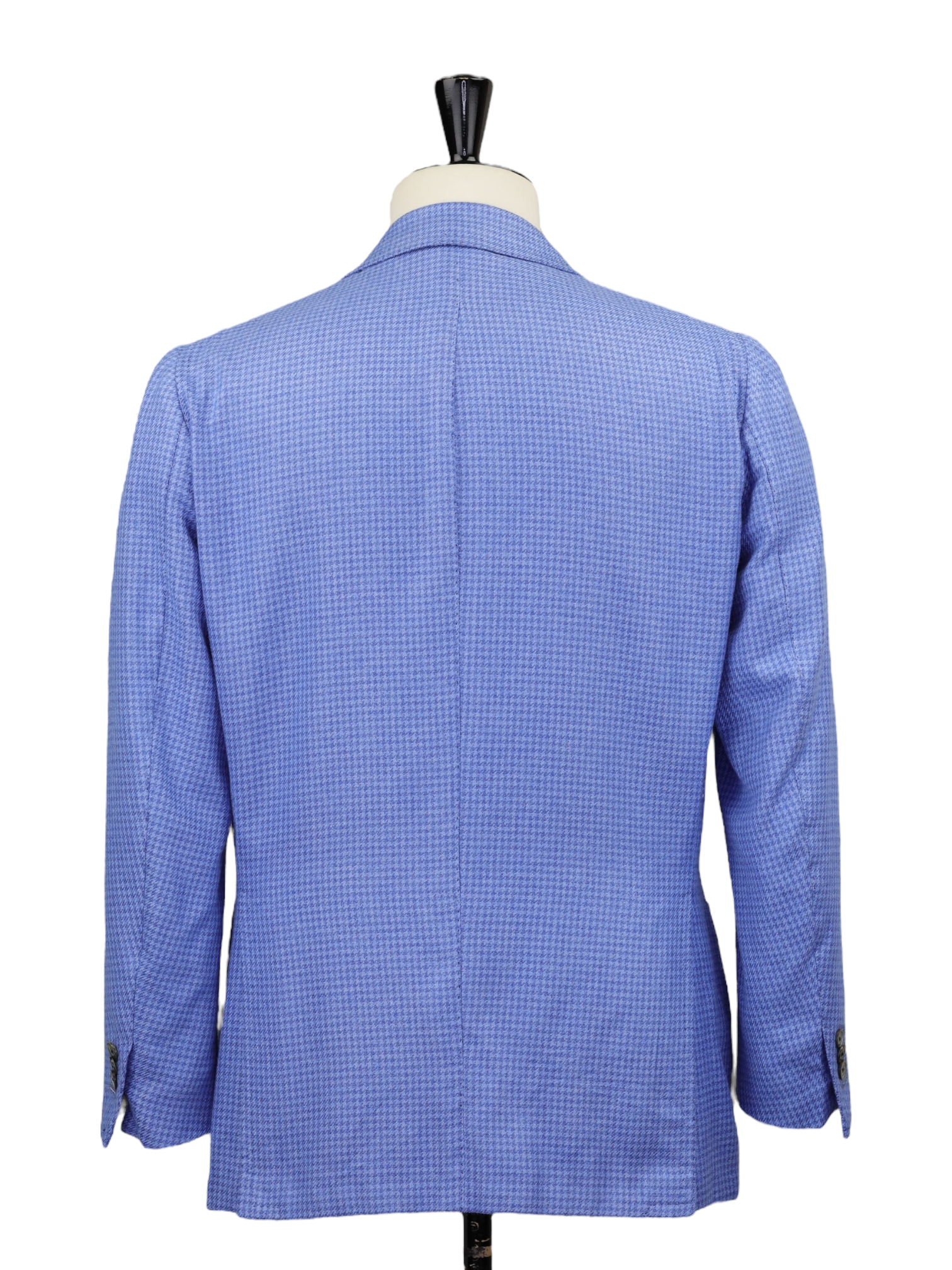Cesare Attolini Sky Blue Silk & Cashmere Pied de Poule Jacket