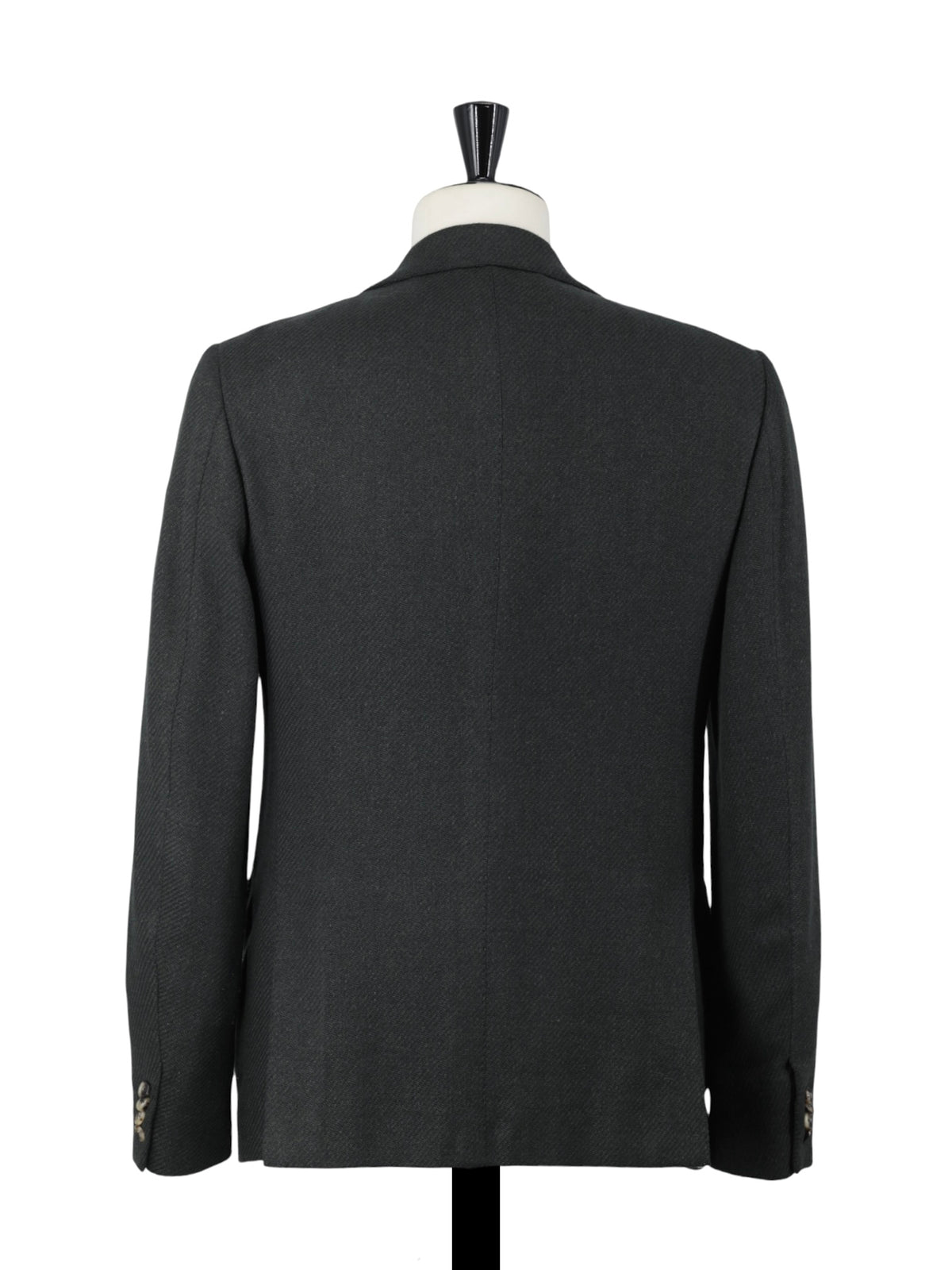 Cesare Attolini Forest Green Wool, Silk & Cashmere Micro-Pattern Jacket