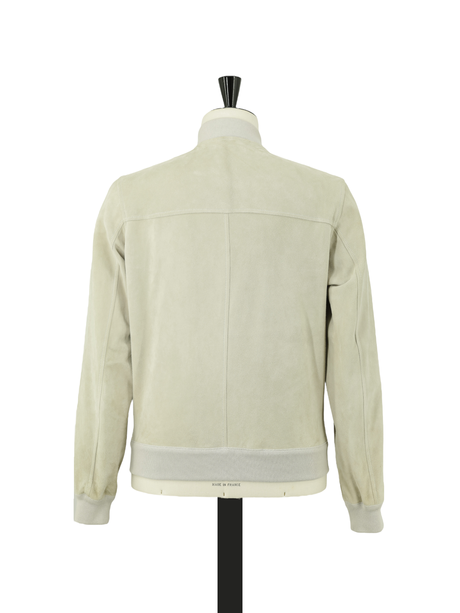 Valstar Seafoam Green Goat-Leather Suède Bomber Jacket