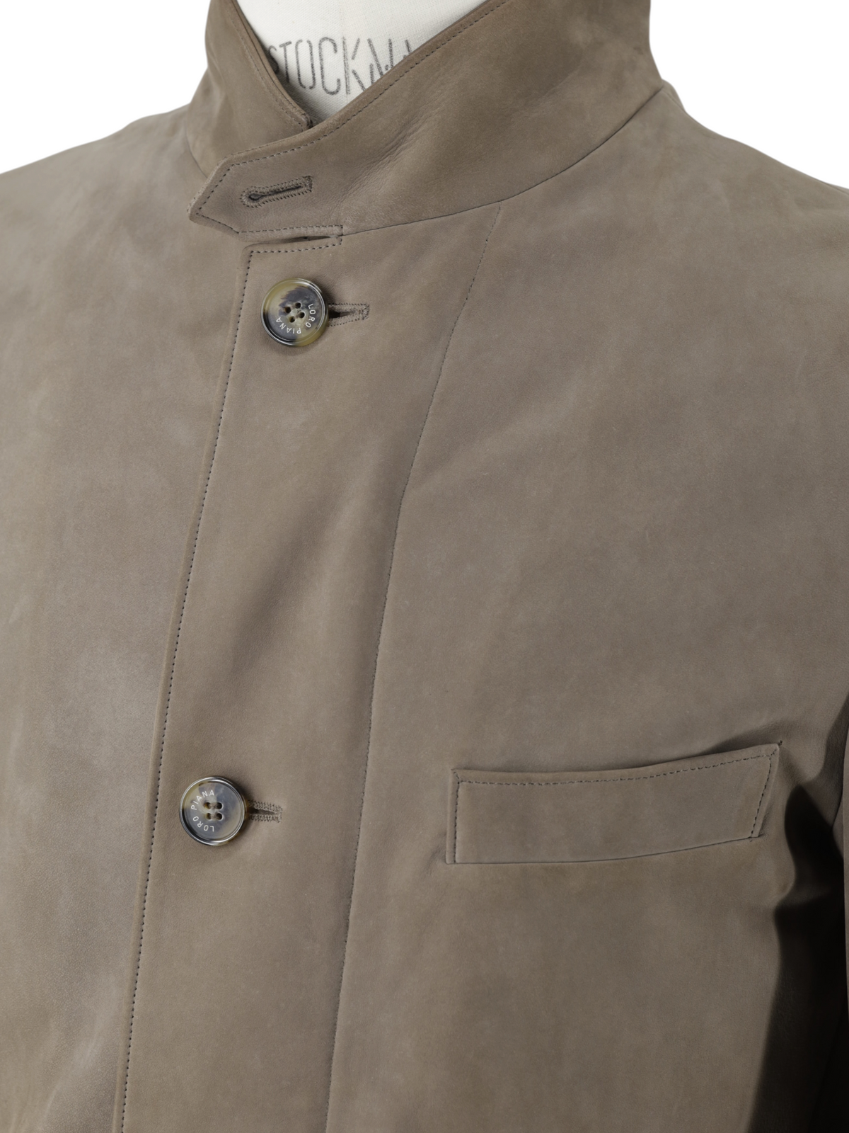 Loro Piana Taupe Lambskin Nappa-Leather Traveller Jacket