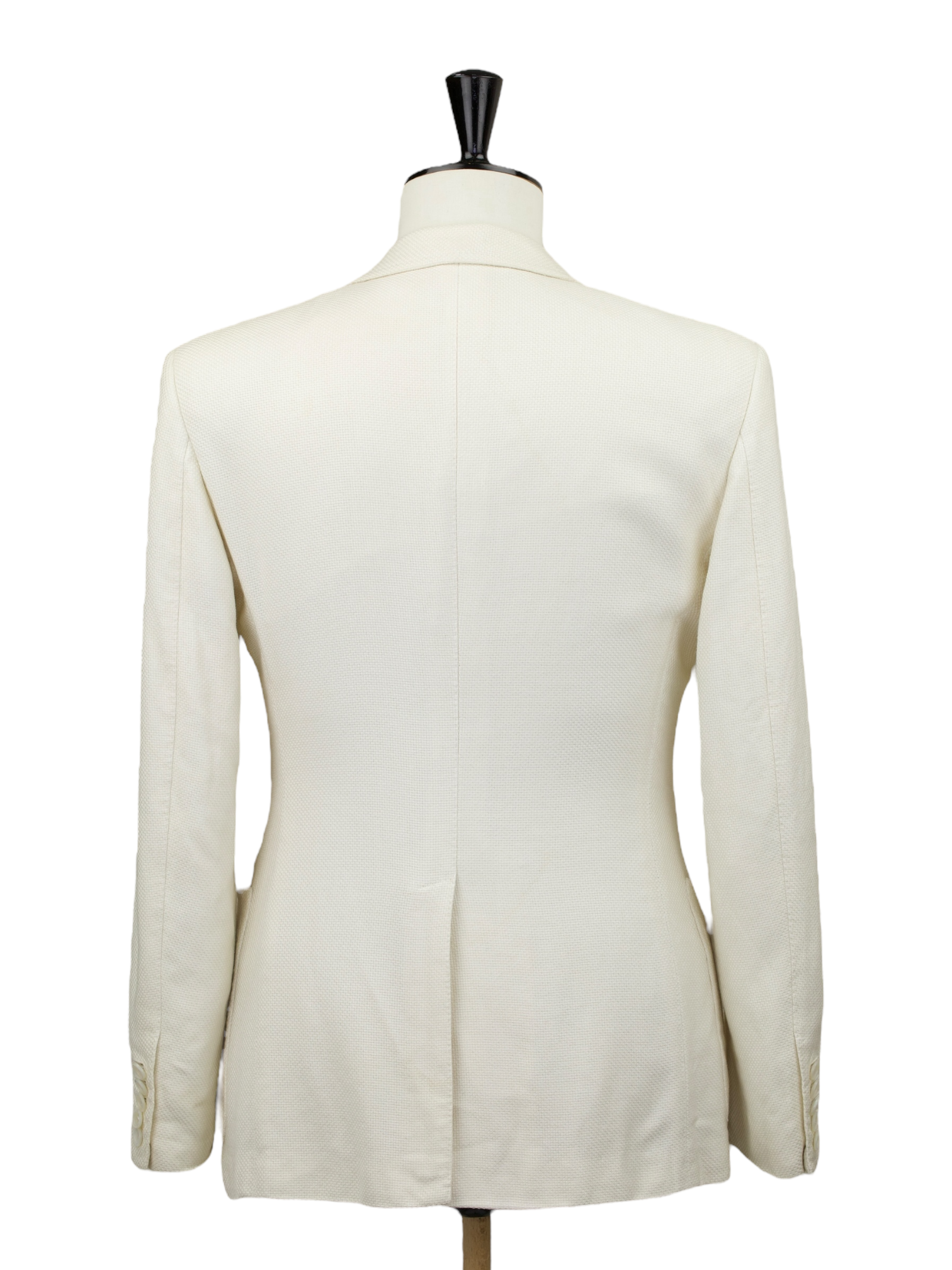 Tom Ford Offwhite Silk & Cotton Hopsack O'Connor Jacket
