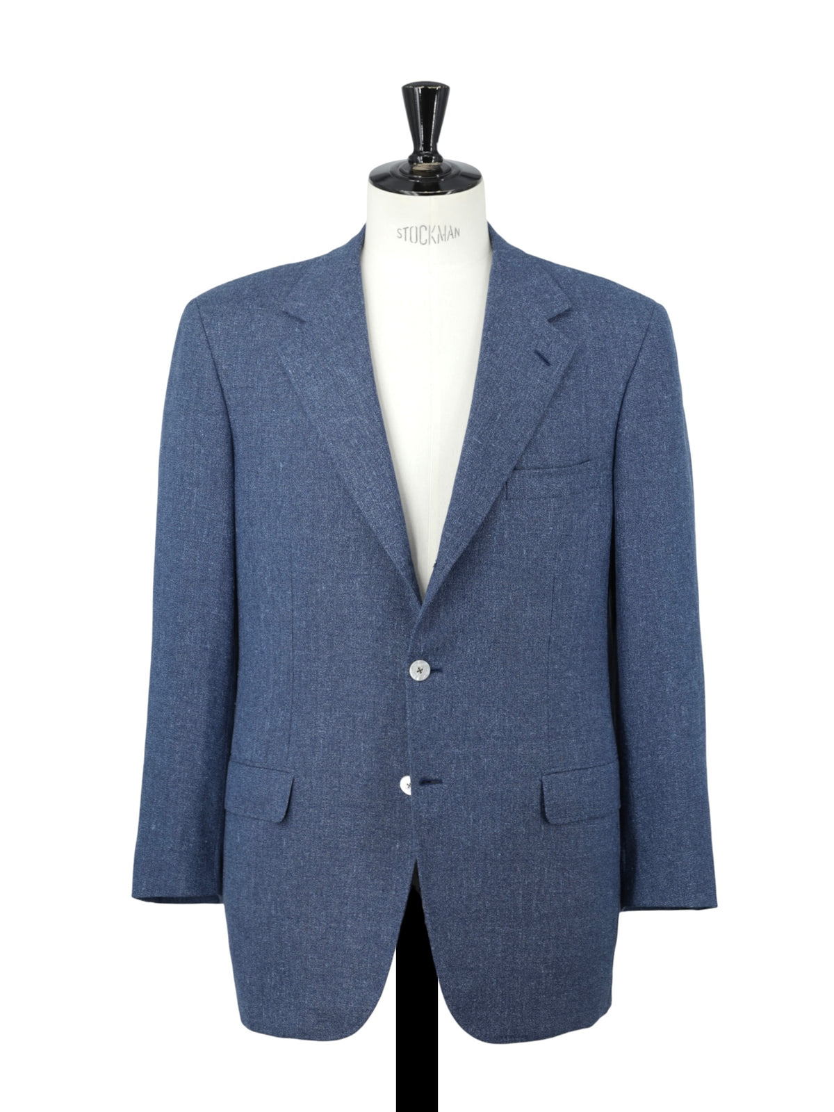 Brioni Light Blue Speckled Wool & Linen Vintage Roman-Style Jacket