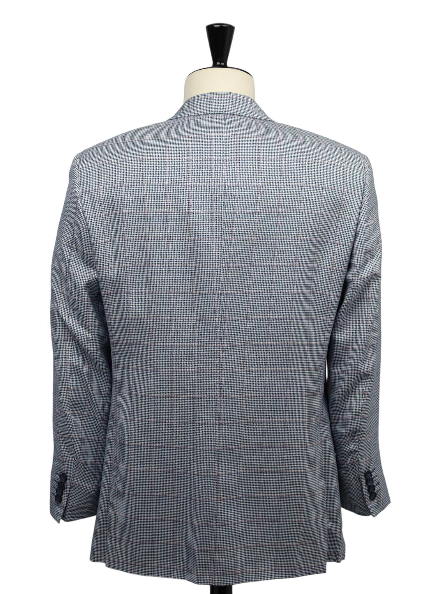 Brioni Light Blue Colosseo Wool, Silk & Linen Windowpane Jacket