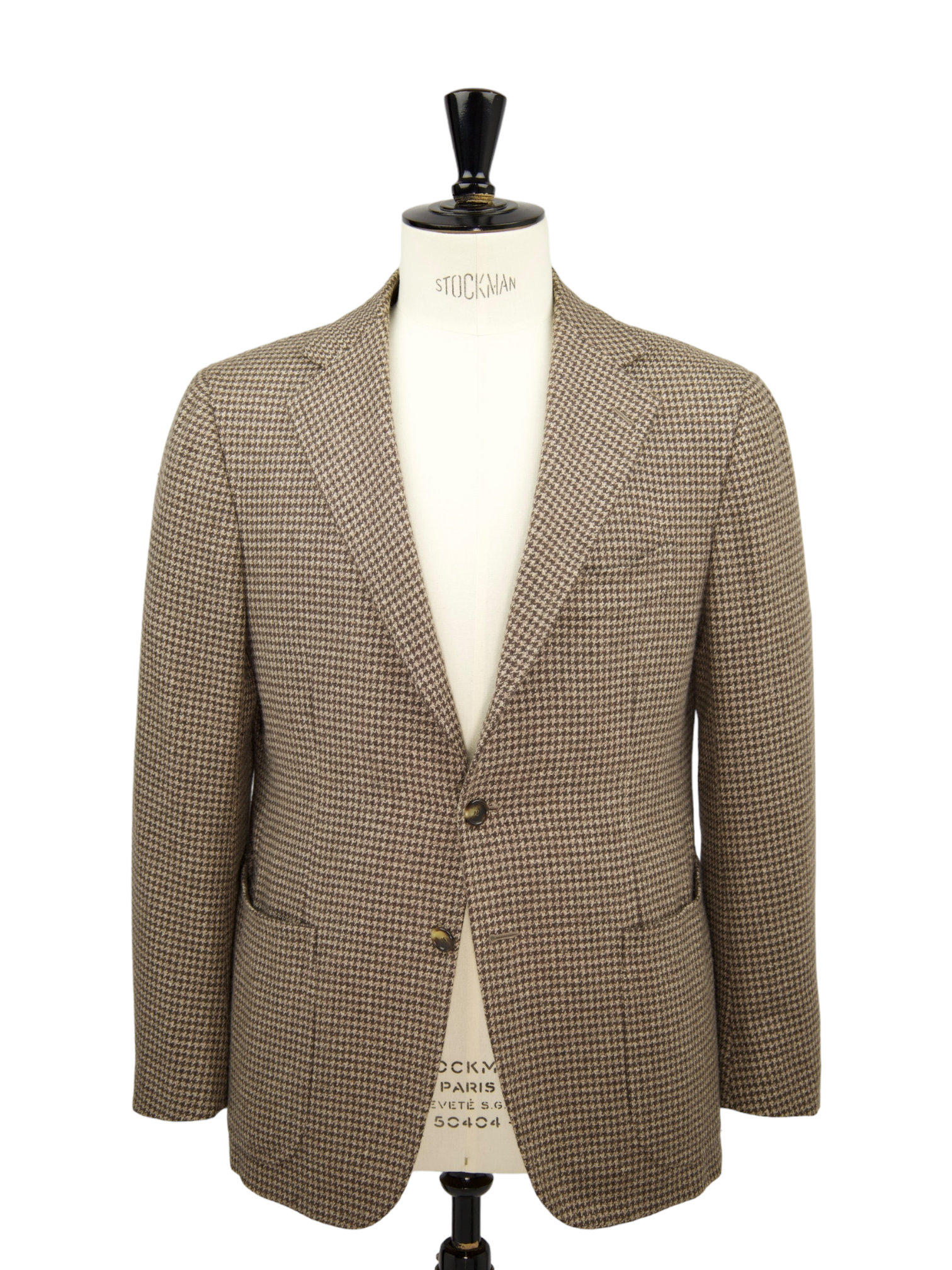 Cesare Attolini Light Brown Pied de Poule Cashmere Jacket