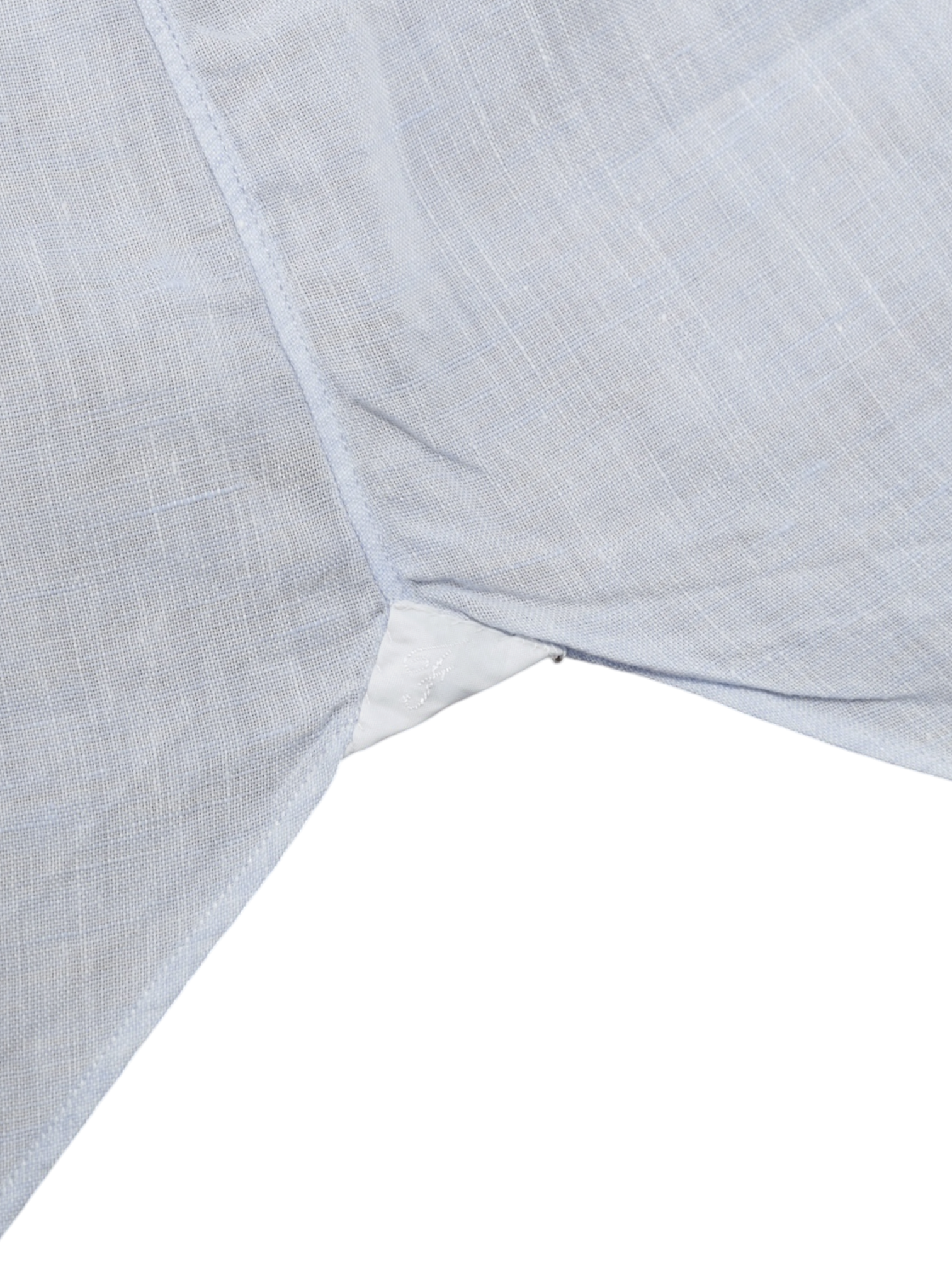 Finamore Ice-Blue Pure Linen Eduardo Summer Shirt