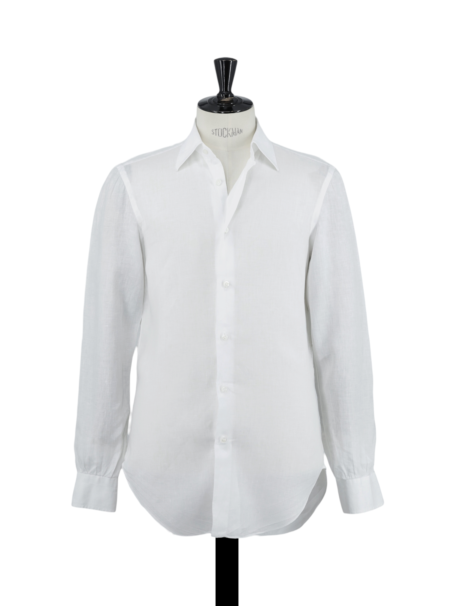 Cesare Attolini White Pure-Linen Handmade Summer Shirt