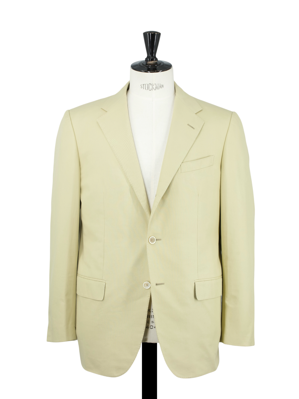 Caruso Beige-Yellow Pure Cotton-Twill Summer Suit