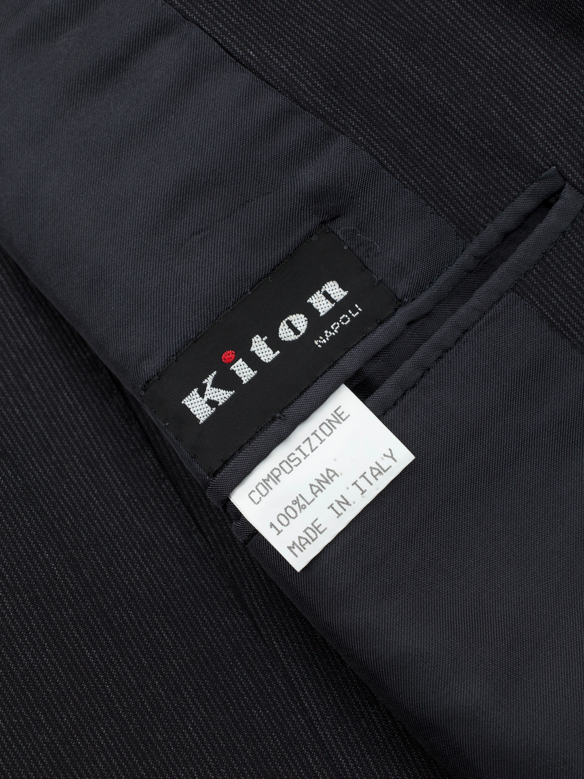Kiton Dark Grey Vintage Super 150's "Diamante Blu" Micro-Stripe Suit