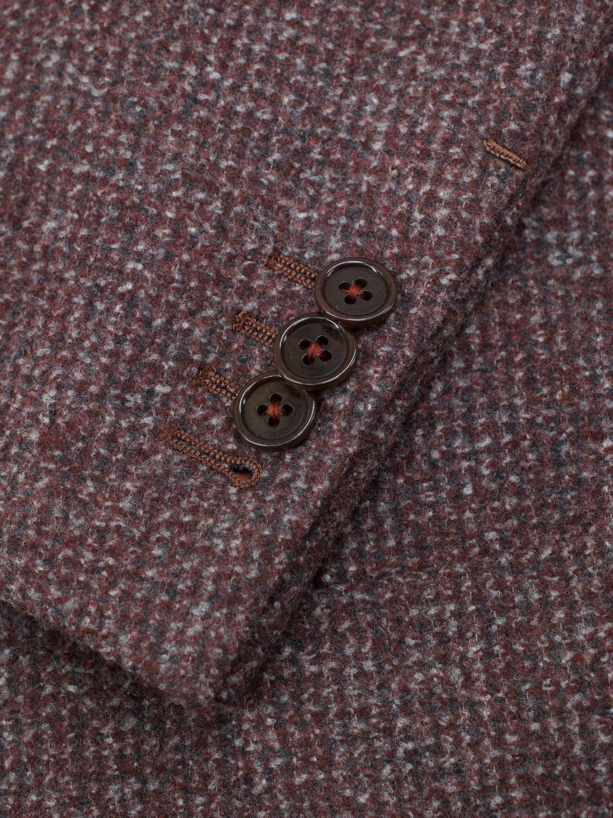 Ermenegildo Zegna Dusty Red Wool, Silk & Cashmere Micro-Pattern Mila Jacket