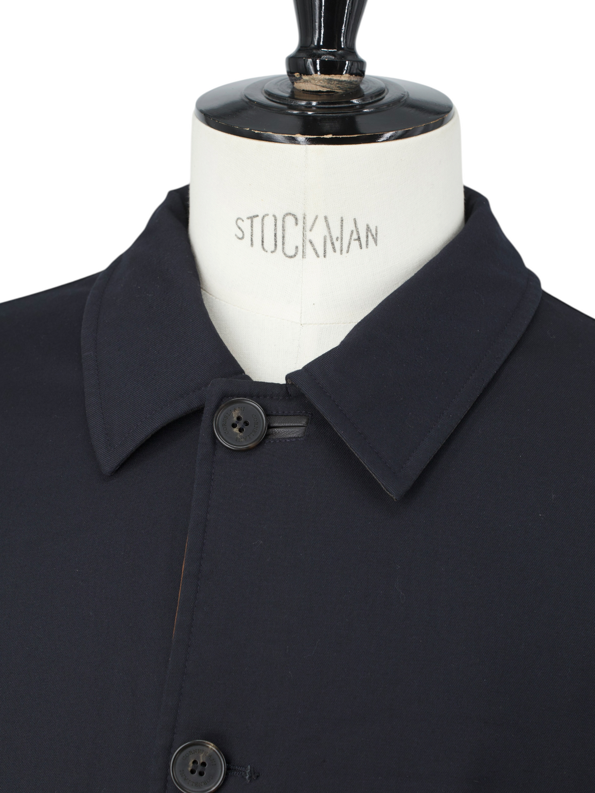 Corneliani Brown Quilted & Navy Softshell Reversible Carcoat