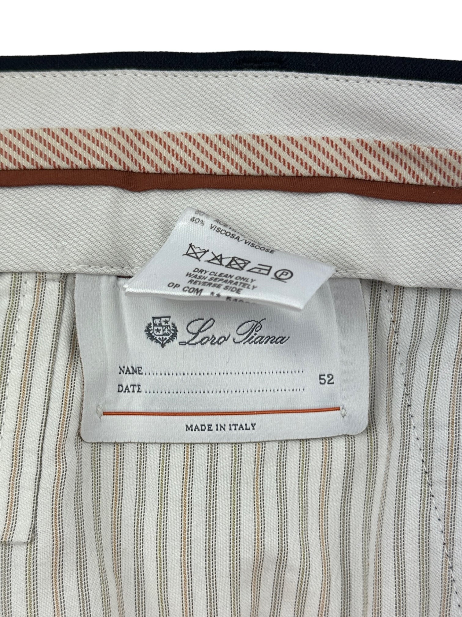 Loro Piana Midnight Blue Flannel Trousers