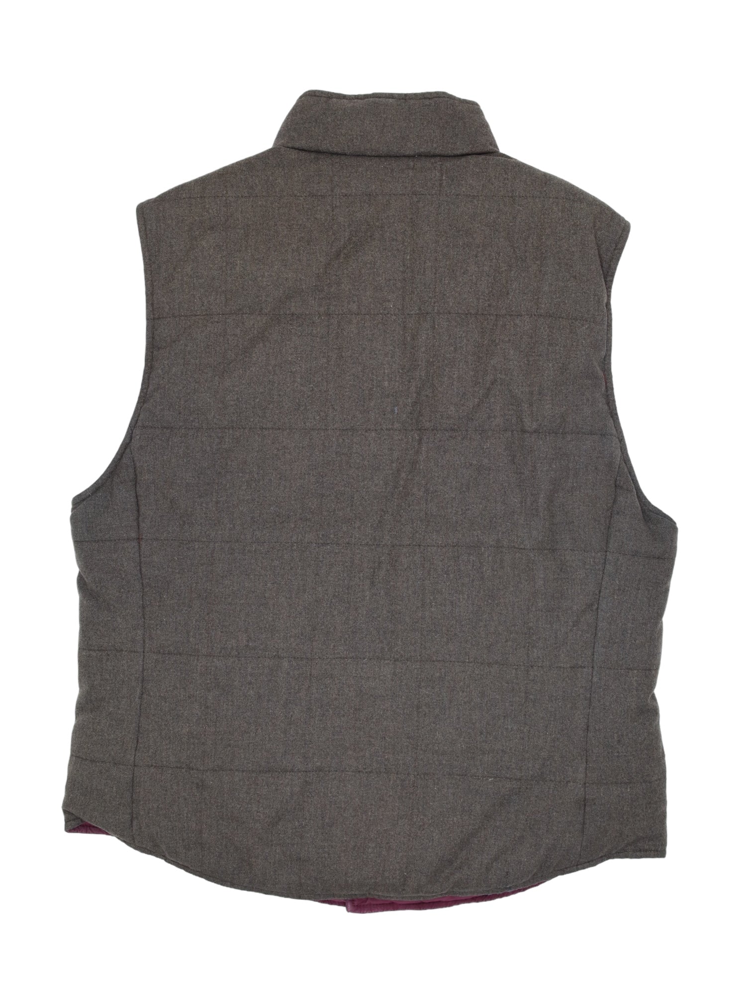 Brunello Cucinelli Brown Wool, Cashmere & Silk Goose Down Vest