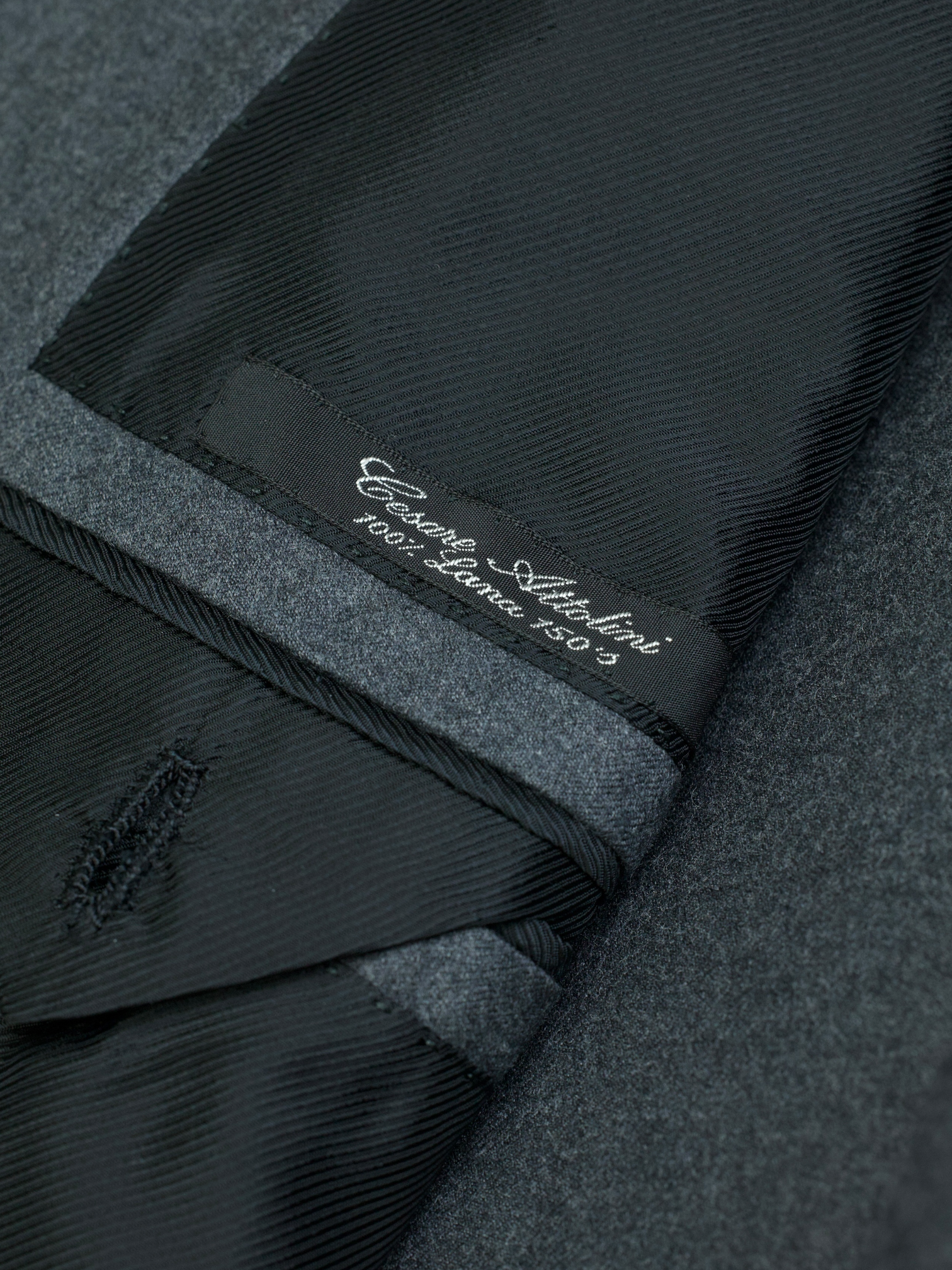 Cesare Attolini Grey Super 150's Flannel Sartorial Suit