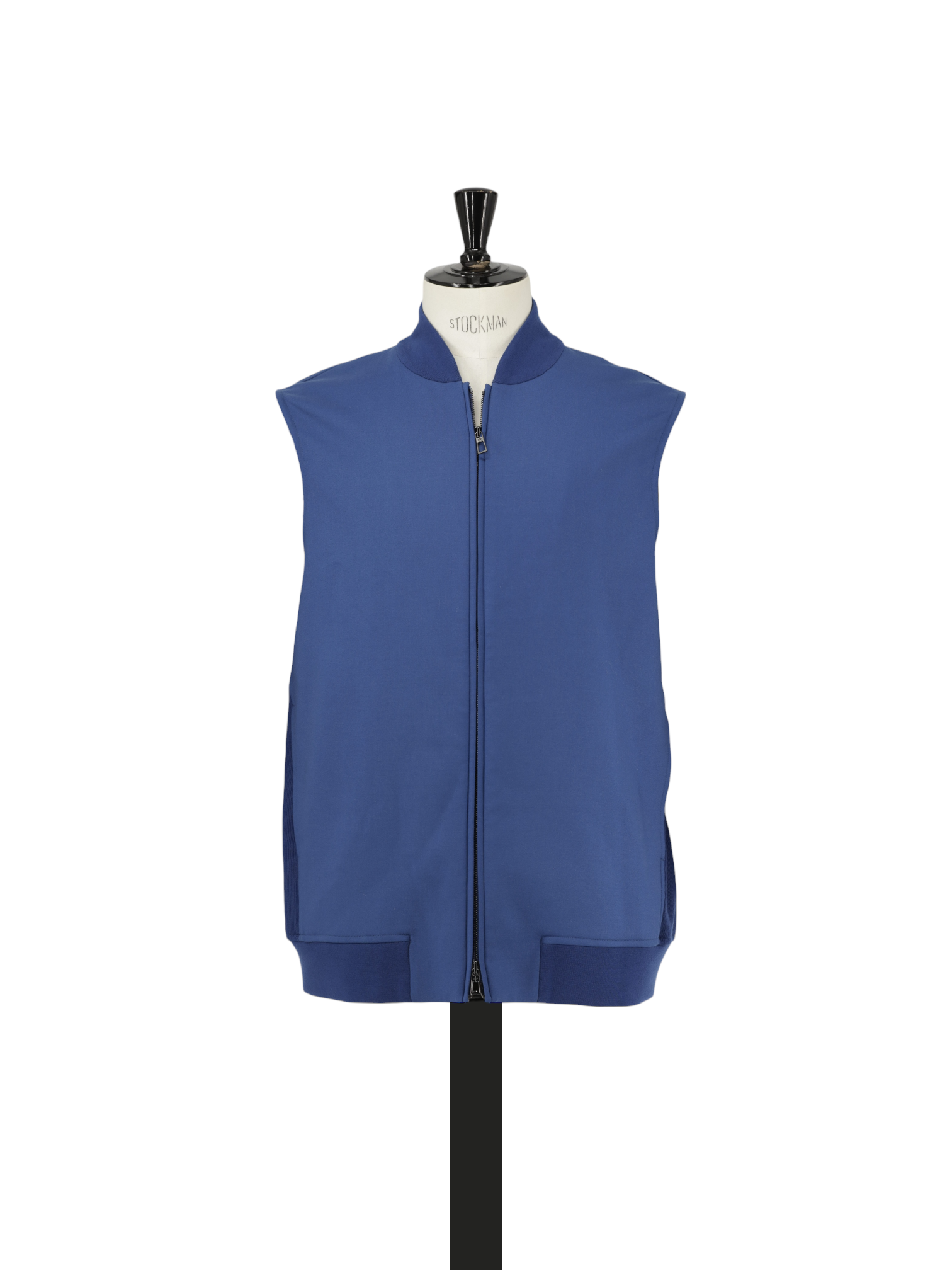 Loro Piana Cobalt Blue Wool-Stretch Knitted Vest
