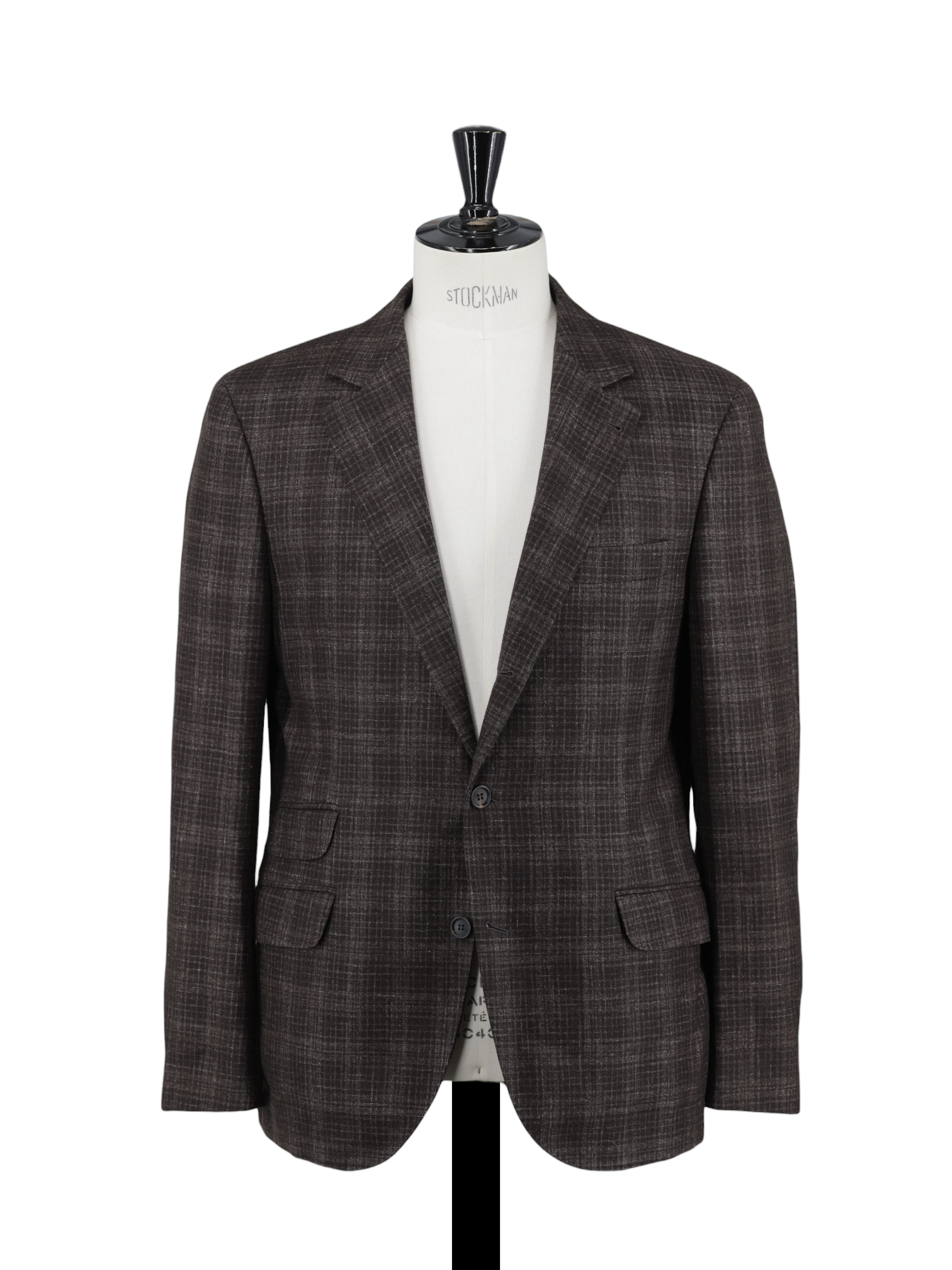 Brunello Cucinelli Dark Brown Wool, Silk, Linen & Cashmere Mélange Jacket