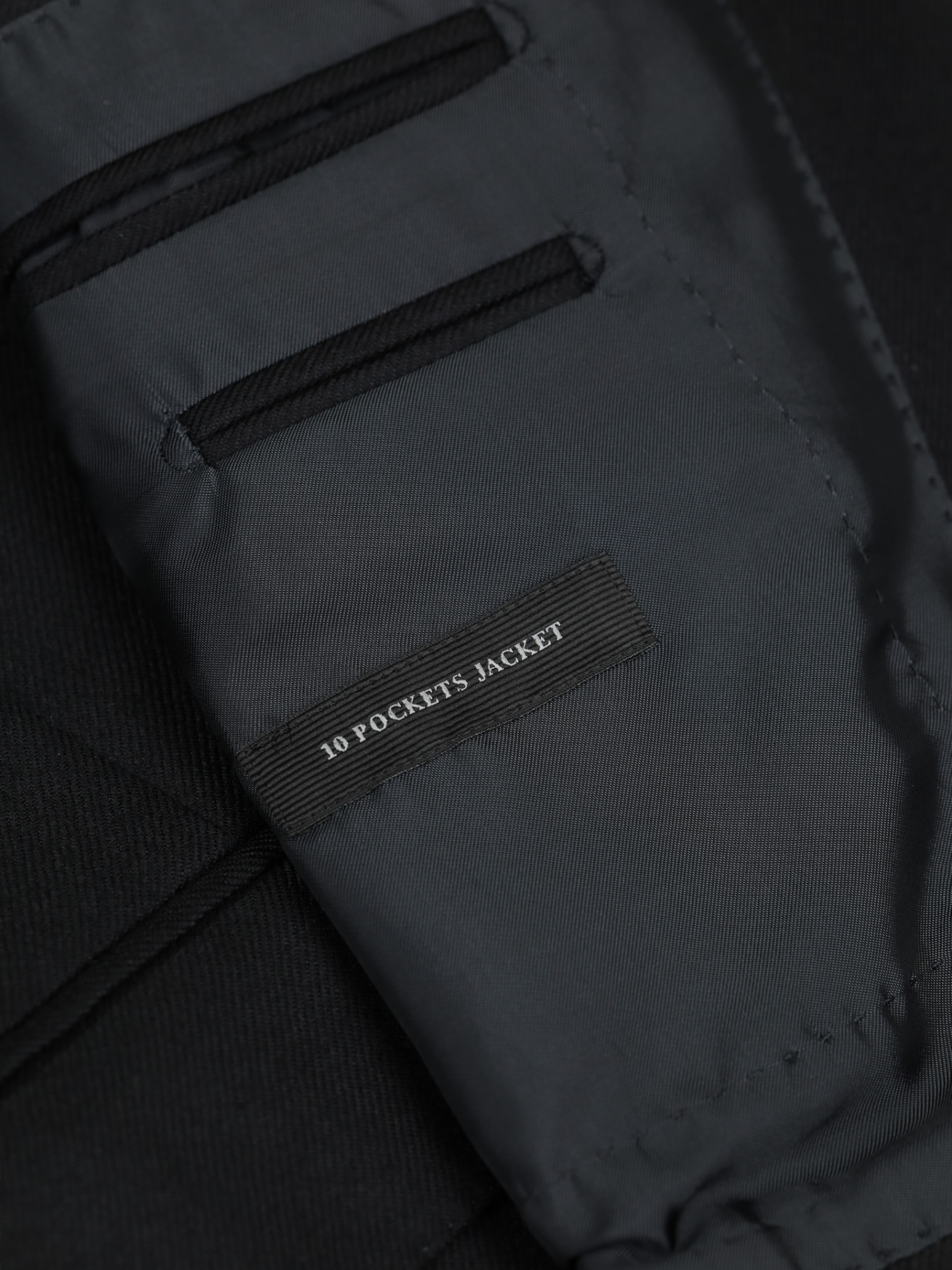 Ermenegildo Zegna Black Cashmere "10 Pockets" Twill Jacket