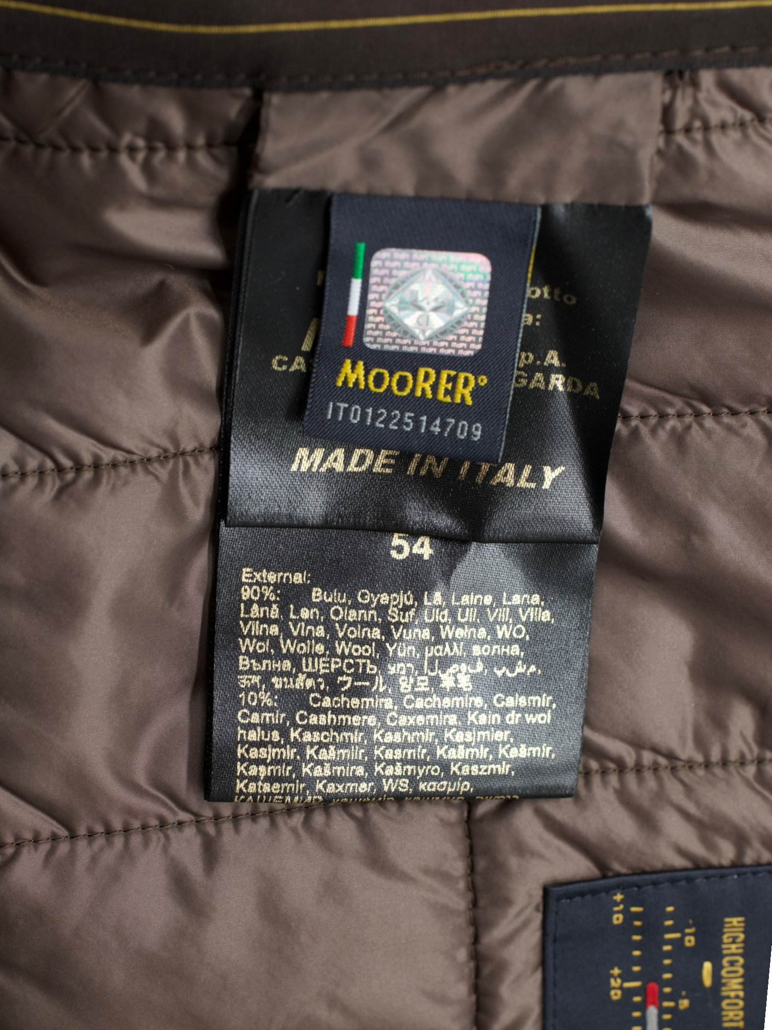 MooRER Dark Brown Wool & Cashmere Winter "Monferrato" Coat