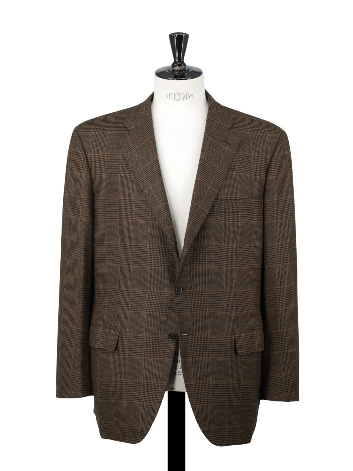 Brioni Dark Brown Pure Cashmere Prince of Wales Jacket