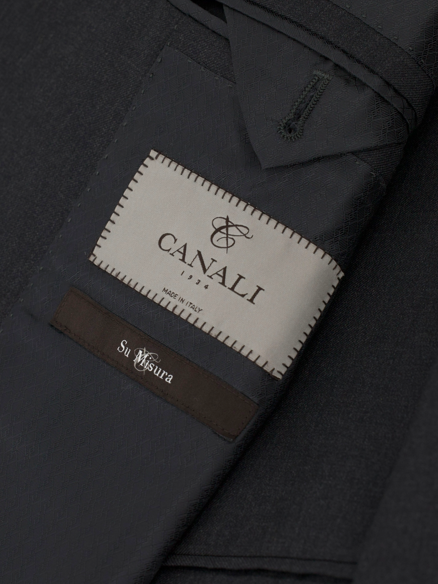 Canali Anthracite Fine-Wool Timeless Twill Suit