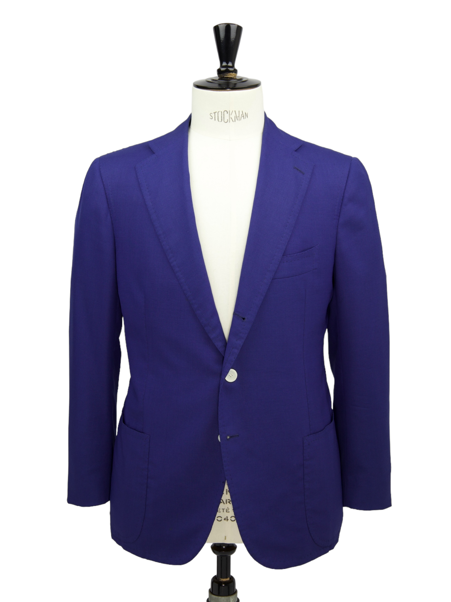 Cesare Attolini Cobalt Blue Super 130's Hopsack Jacket