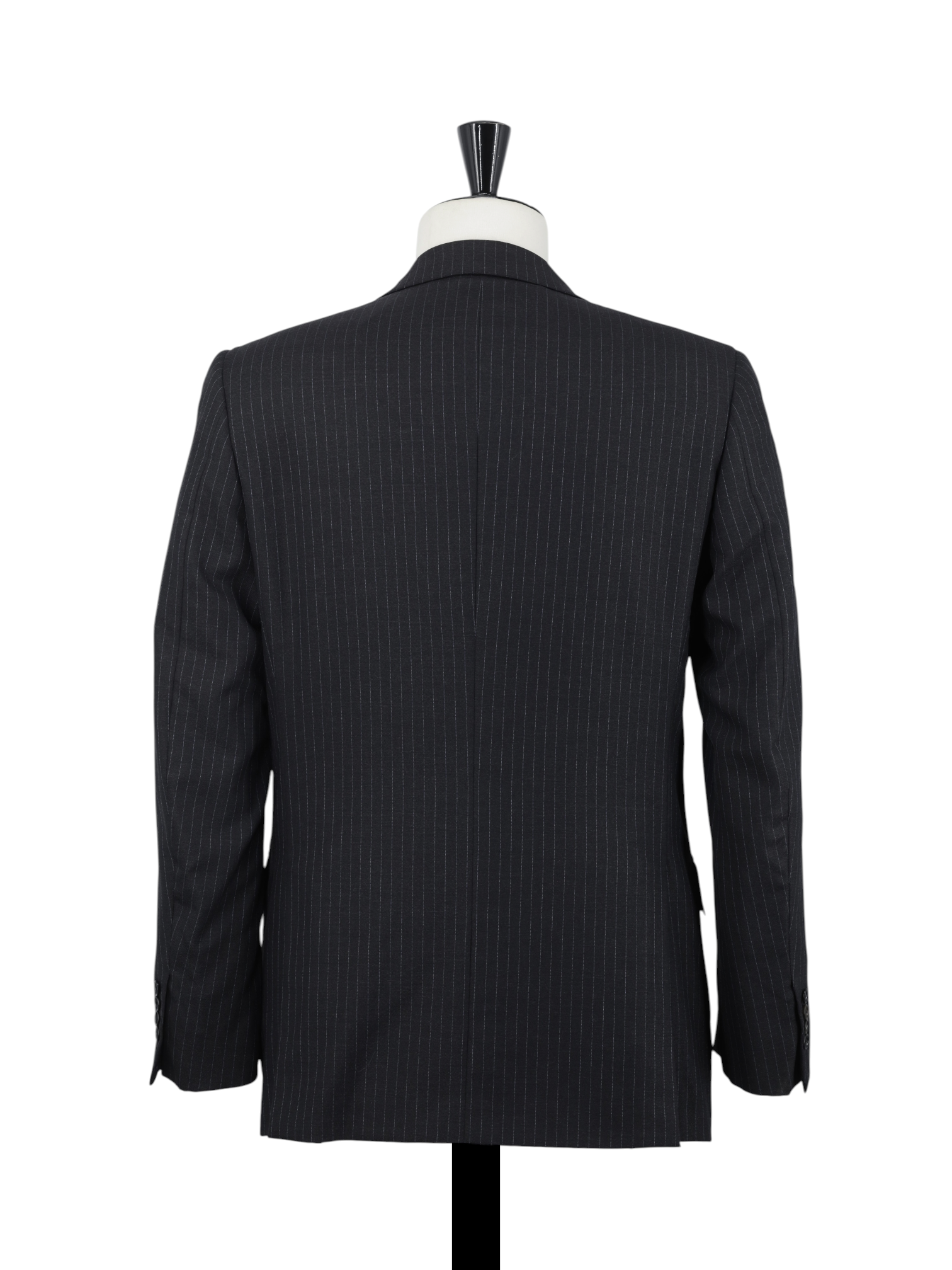 Brioni Anthracite & Light Blue Super 150's Wool Pinstripe Nomentano Suit