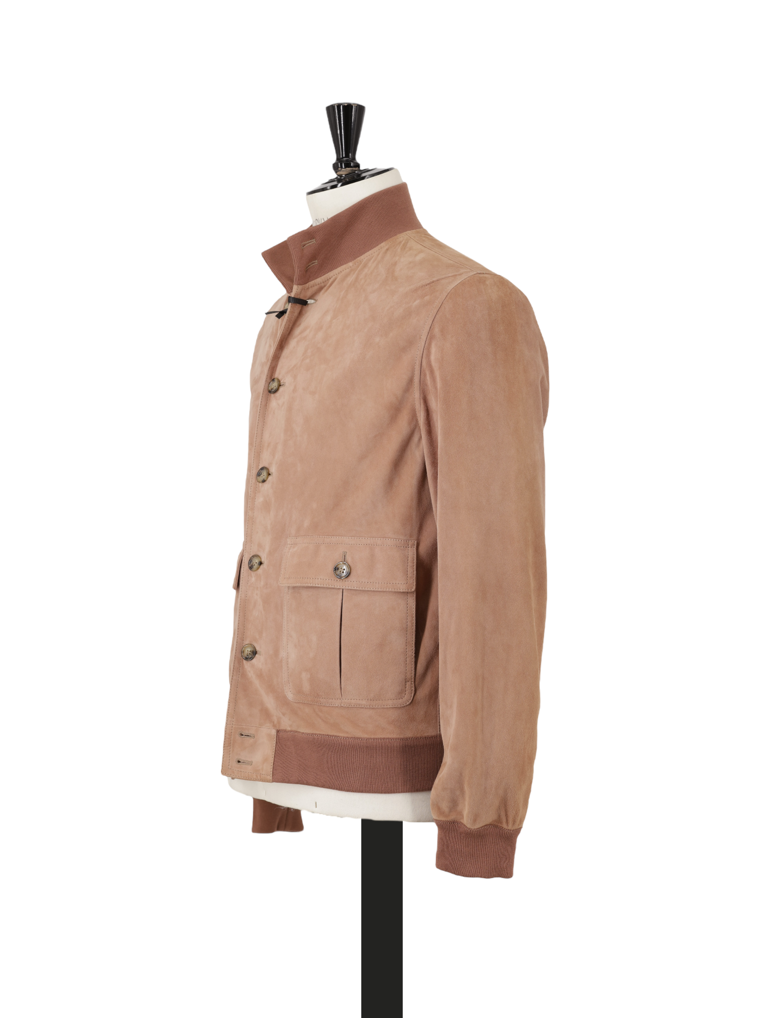 Valstar Rosé Goat-Leather Suéde Bomber Jacket