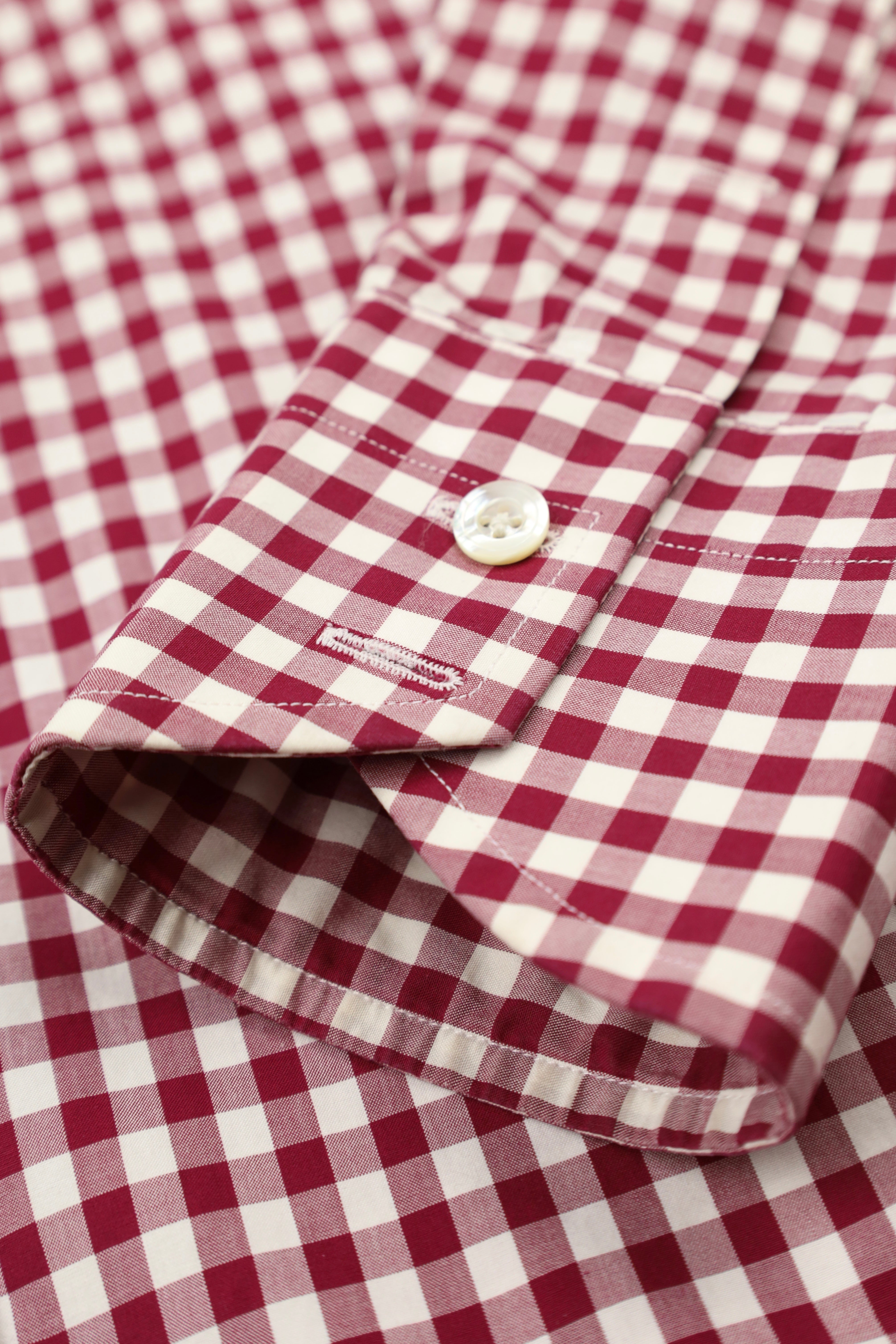 Tom Ford Red Gingham Check Shirt