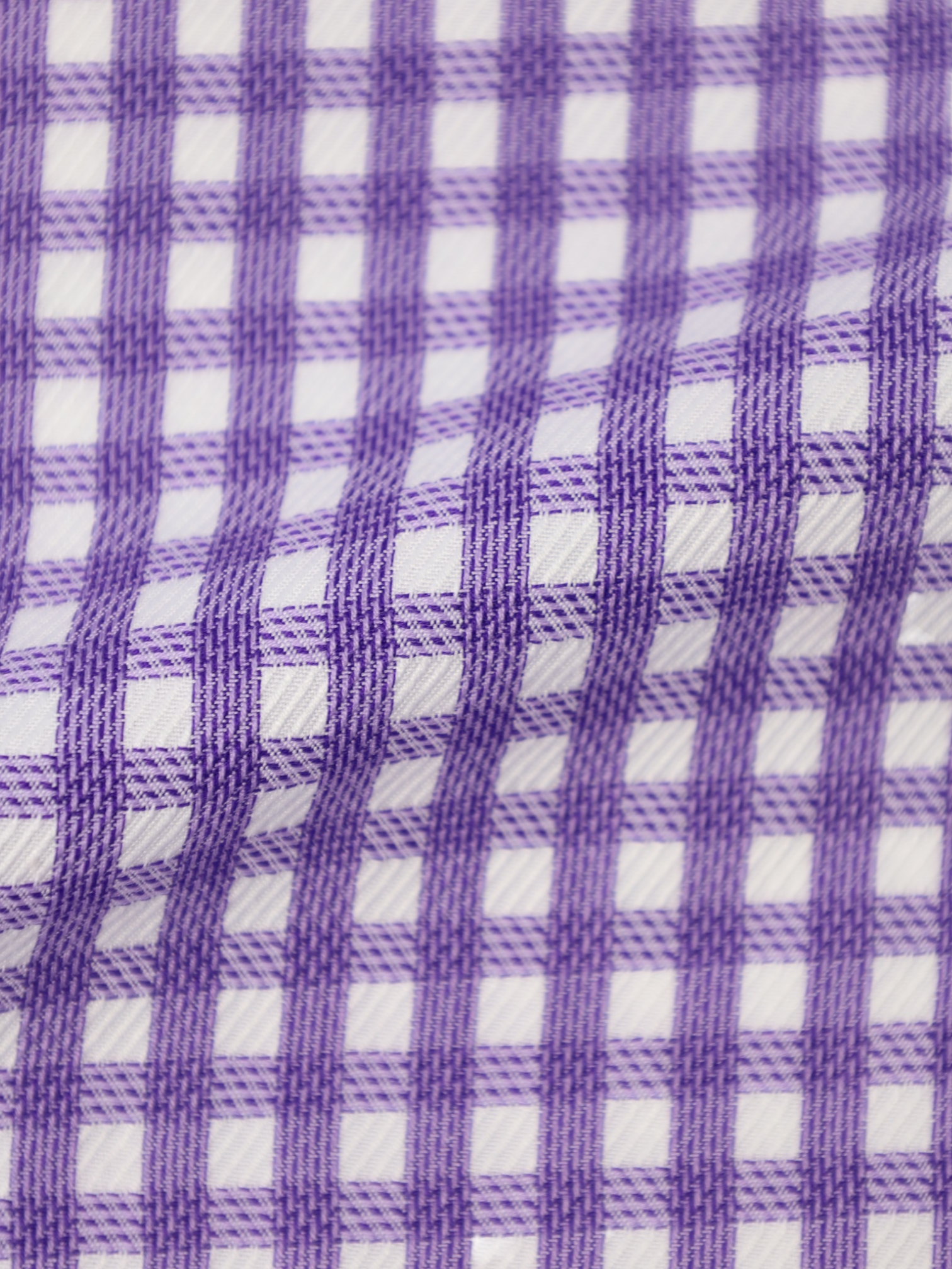 Brioni Purple Gingham Check Shirt