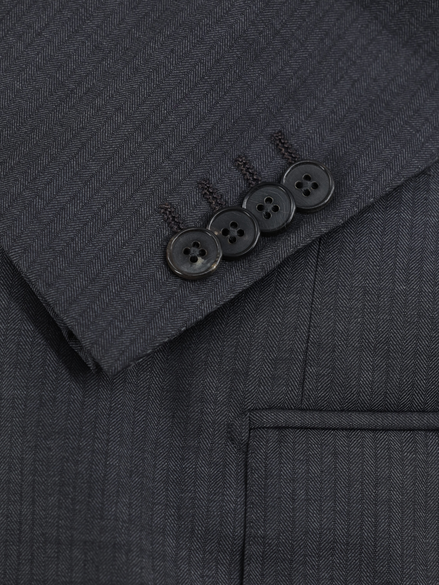 Ermenegildo Zegna Grey 15-milmil-15 Micro-Herringbone Mila Suit