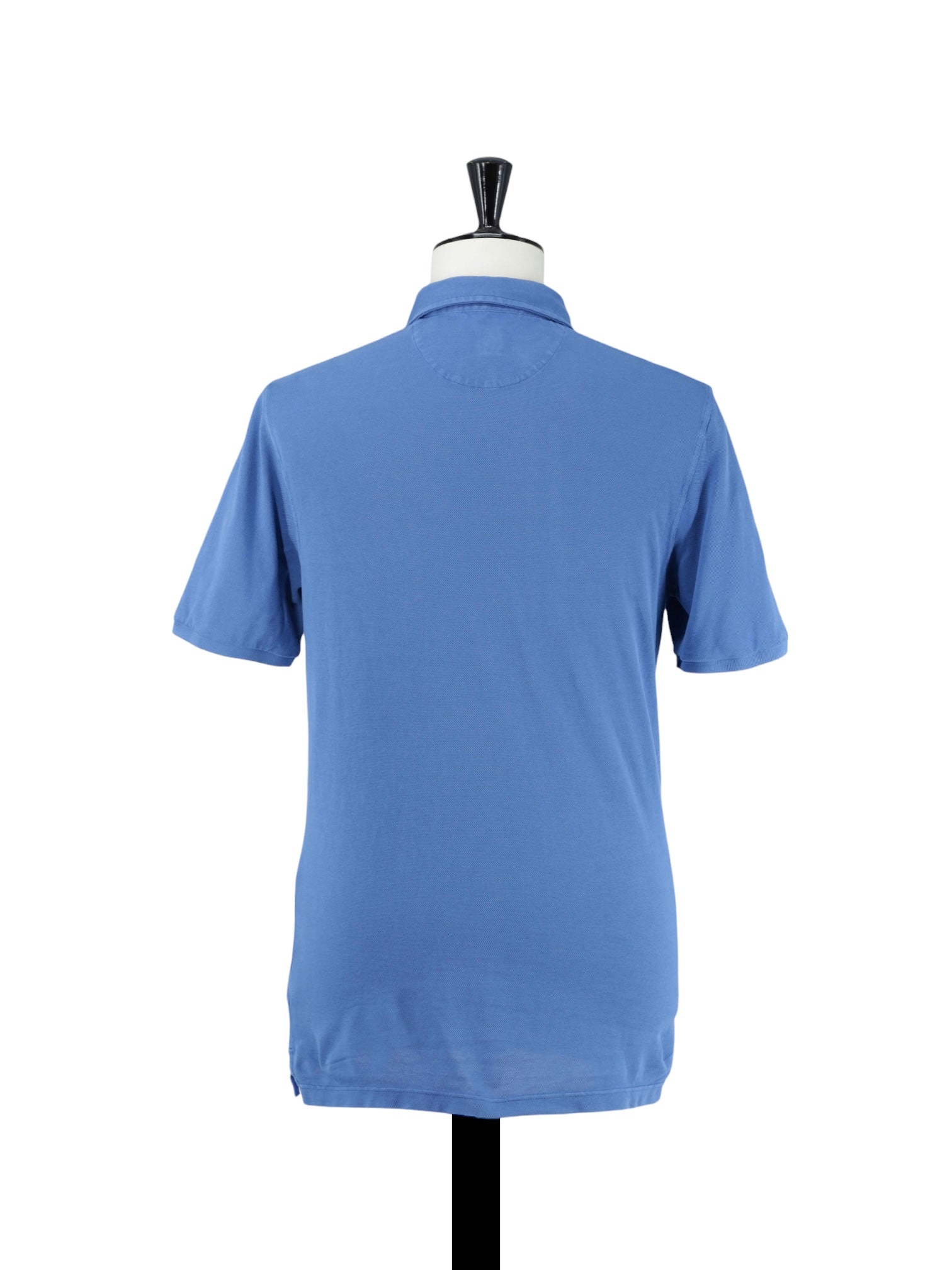 Fedeli Blue Piqué-Knitted Cotton Summer Polo