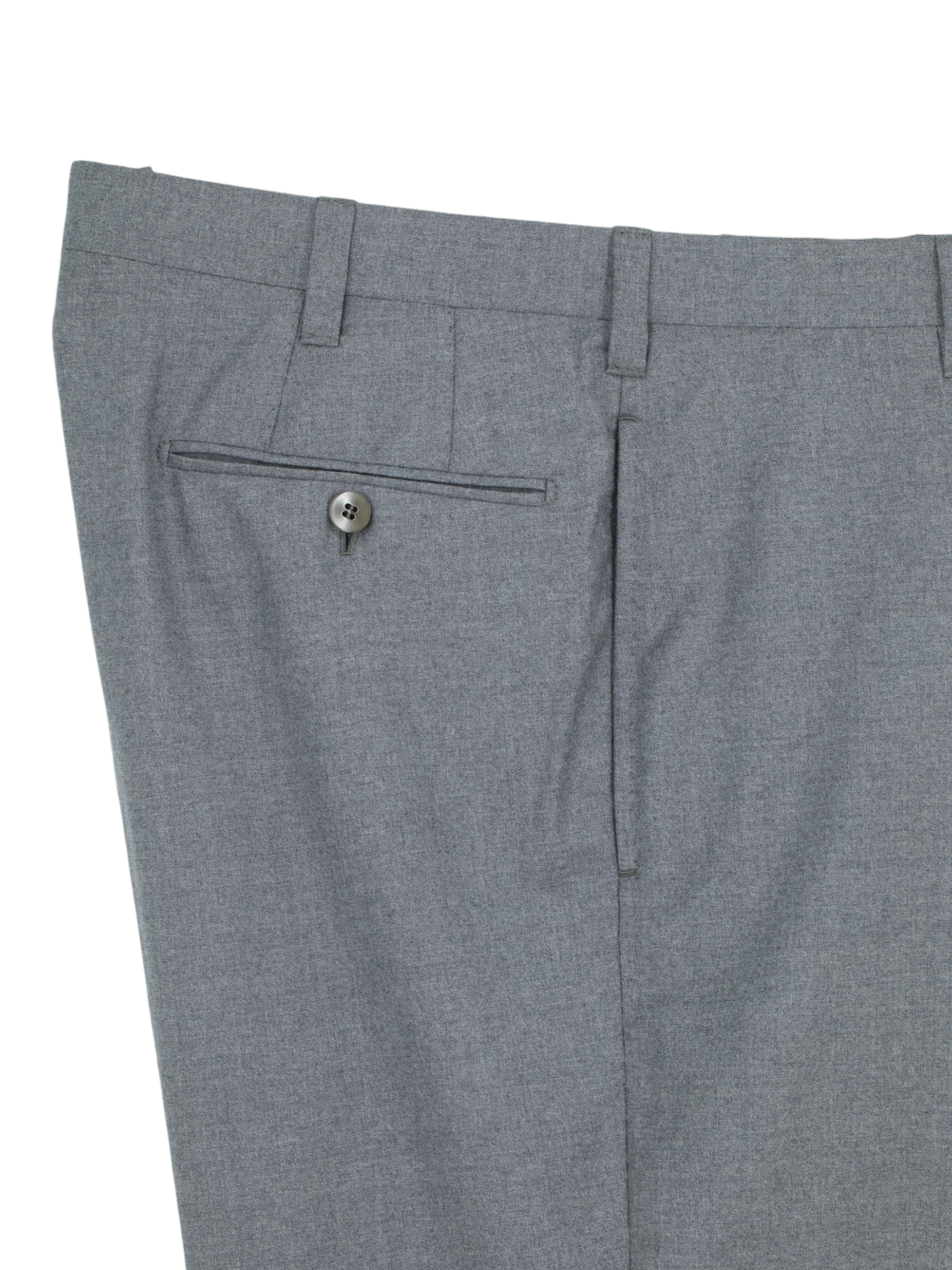 Cesare Attolini Grey Brushed Super 150's Twill Sartorial Trousers