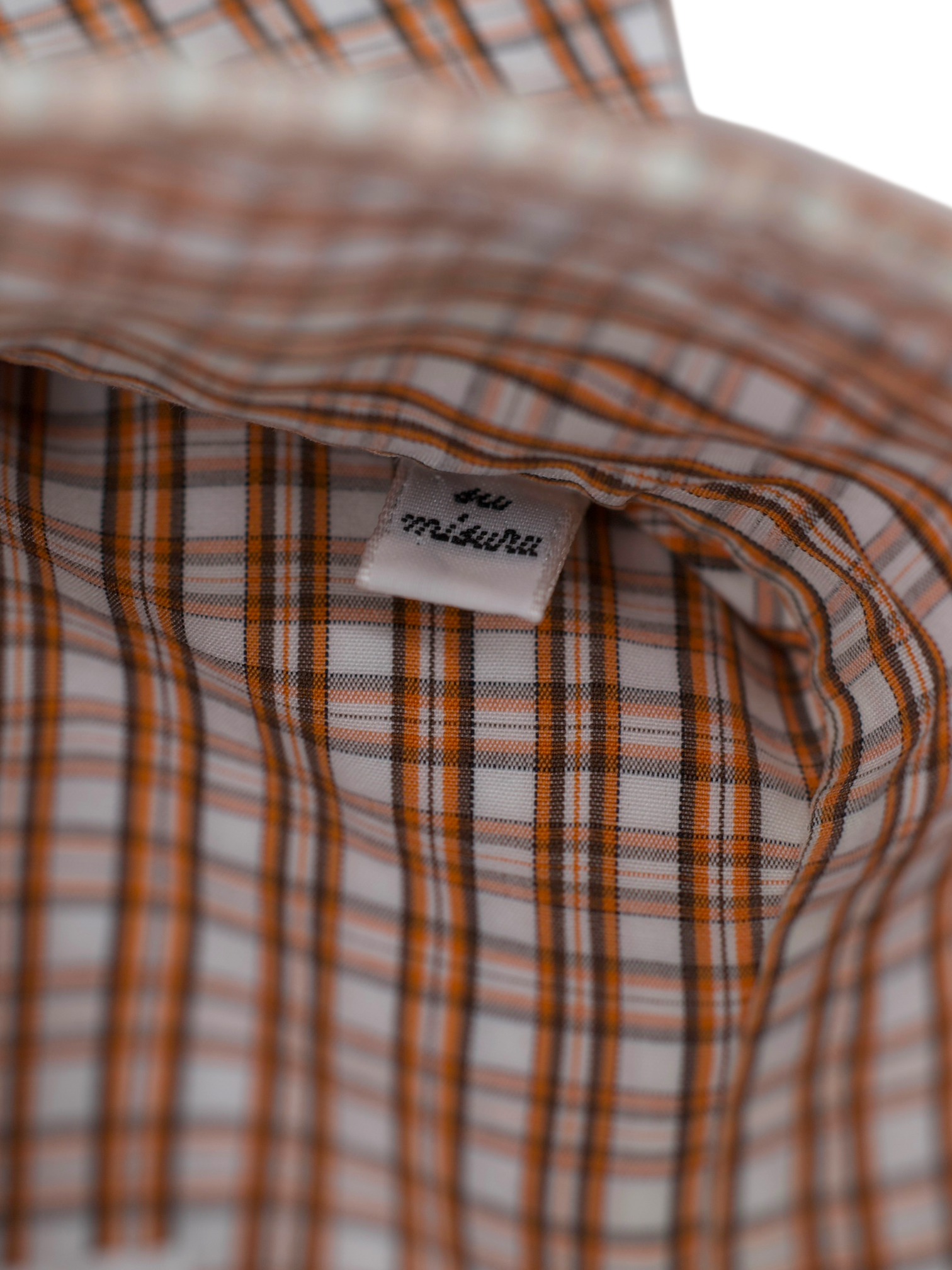 Kiton White & Red Cotton Gingham Check Button-Down Shirt