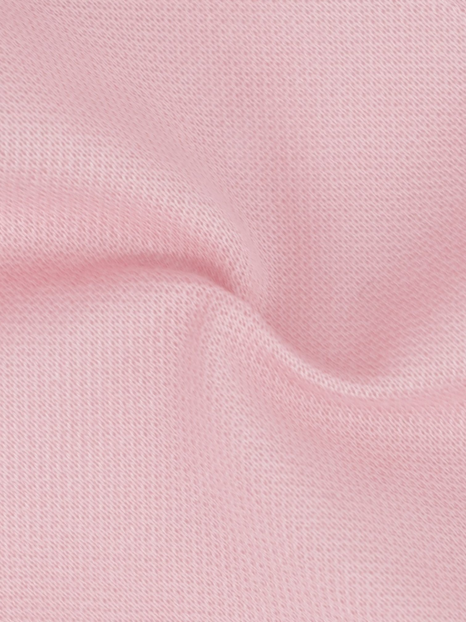 Fray Light Pink Cotton Piqué Knitted Button-Down Shirt