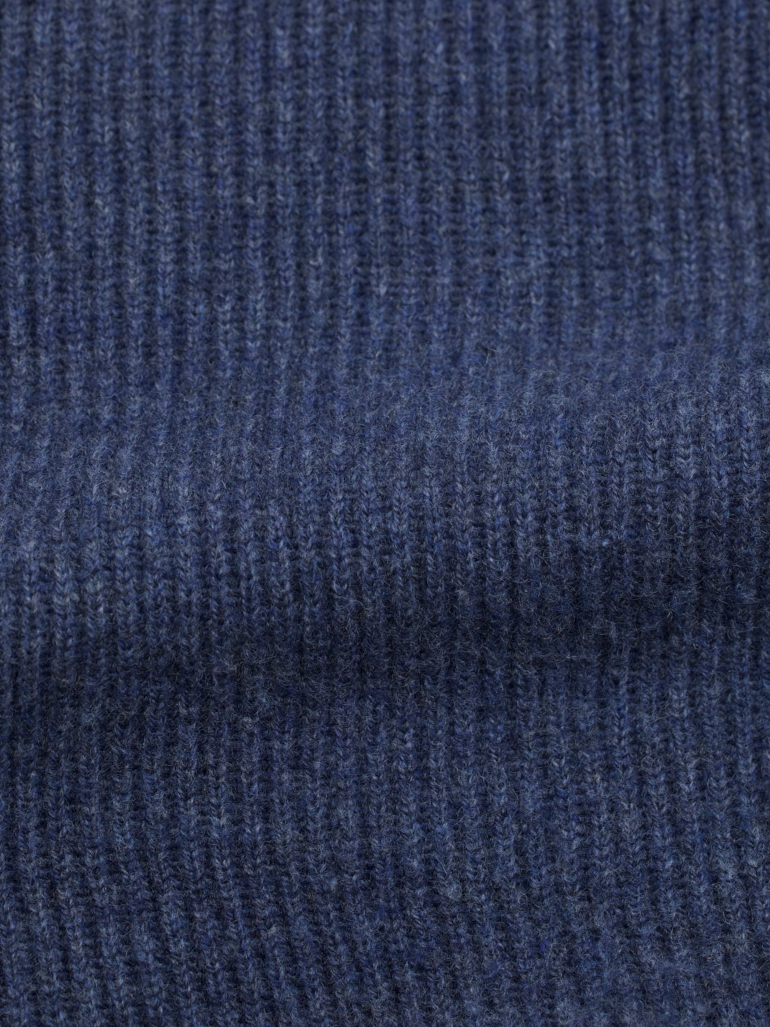 Brunello Cucinelli Steel Blue Wool, Cashmere & Silk Zip-Up Sweater