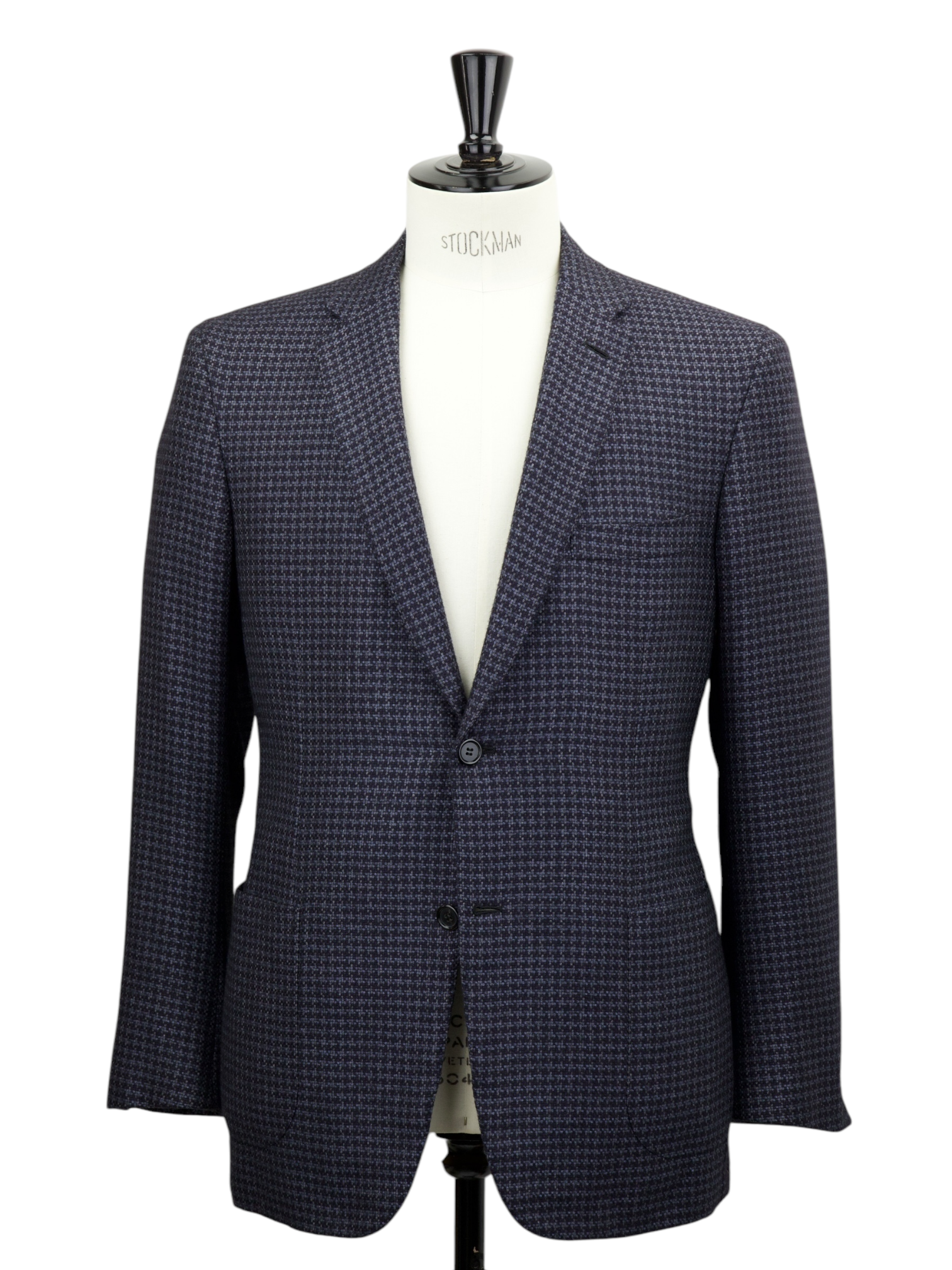 Brioni Dark Purple Cashmere & Silk Houndstooth Jacket