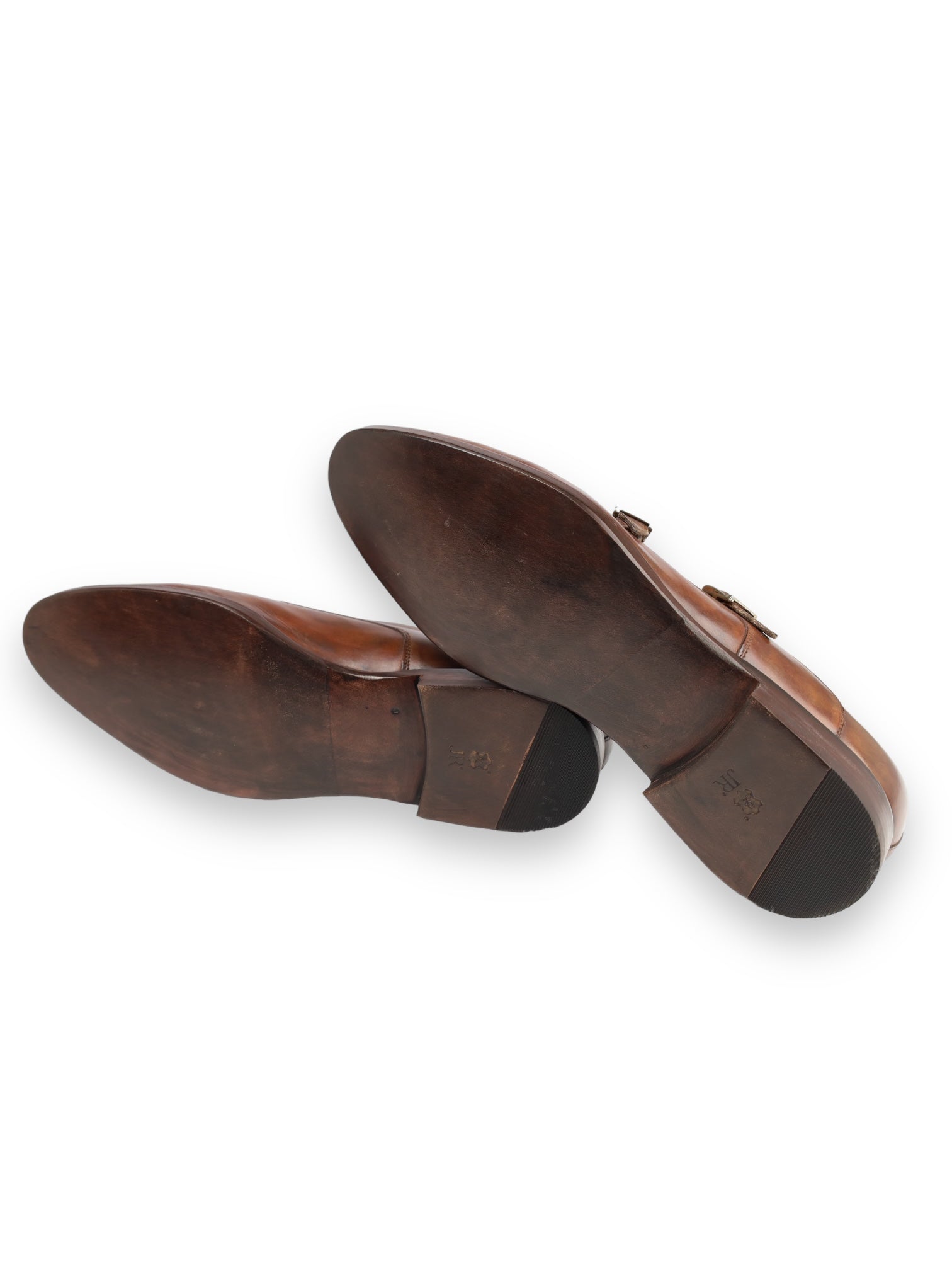 Santoni Brown Double Monk + Belt