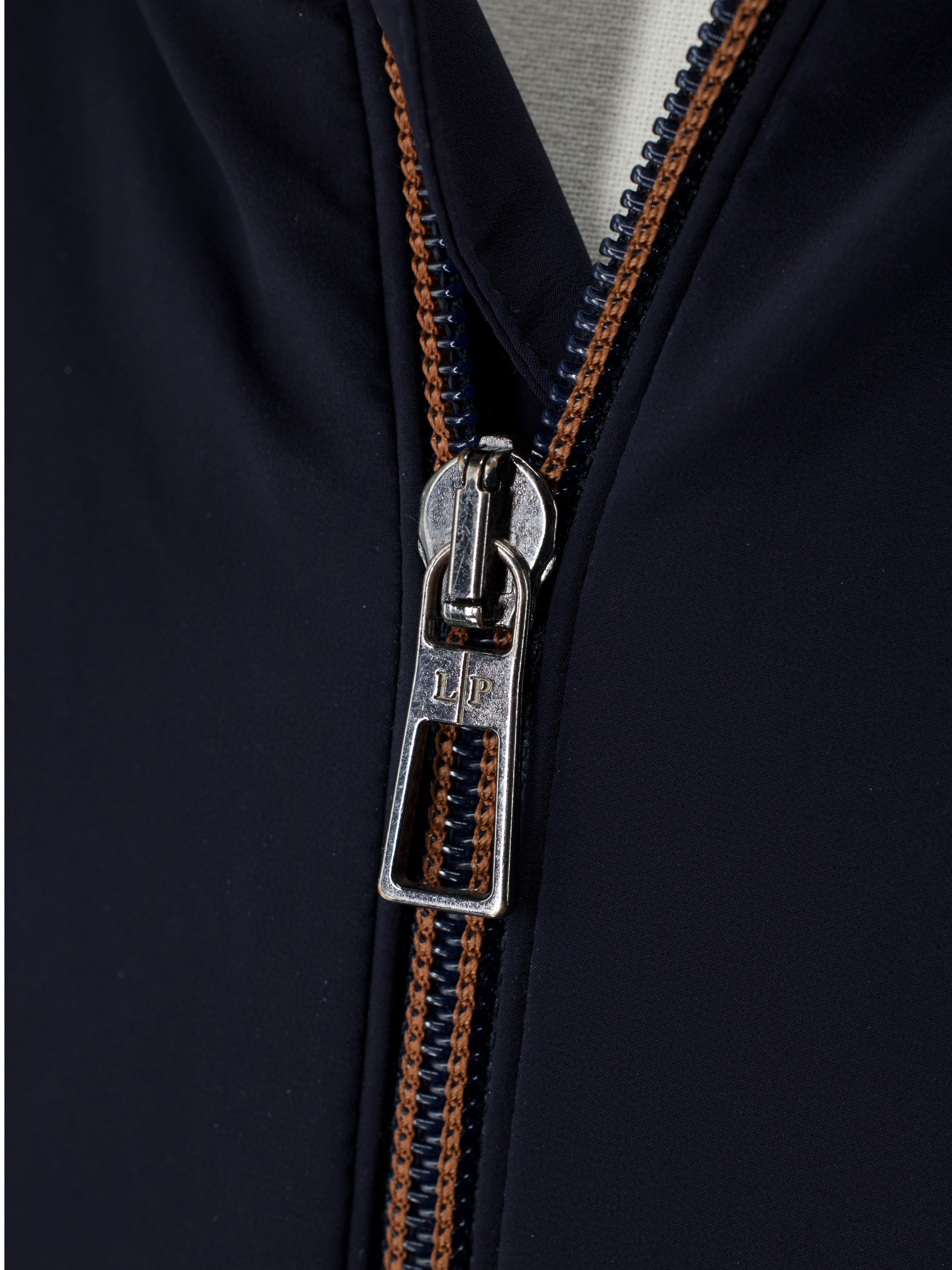 Loro Piana Navy Rain System Zip-Up Jacket
