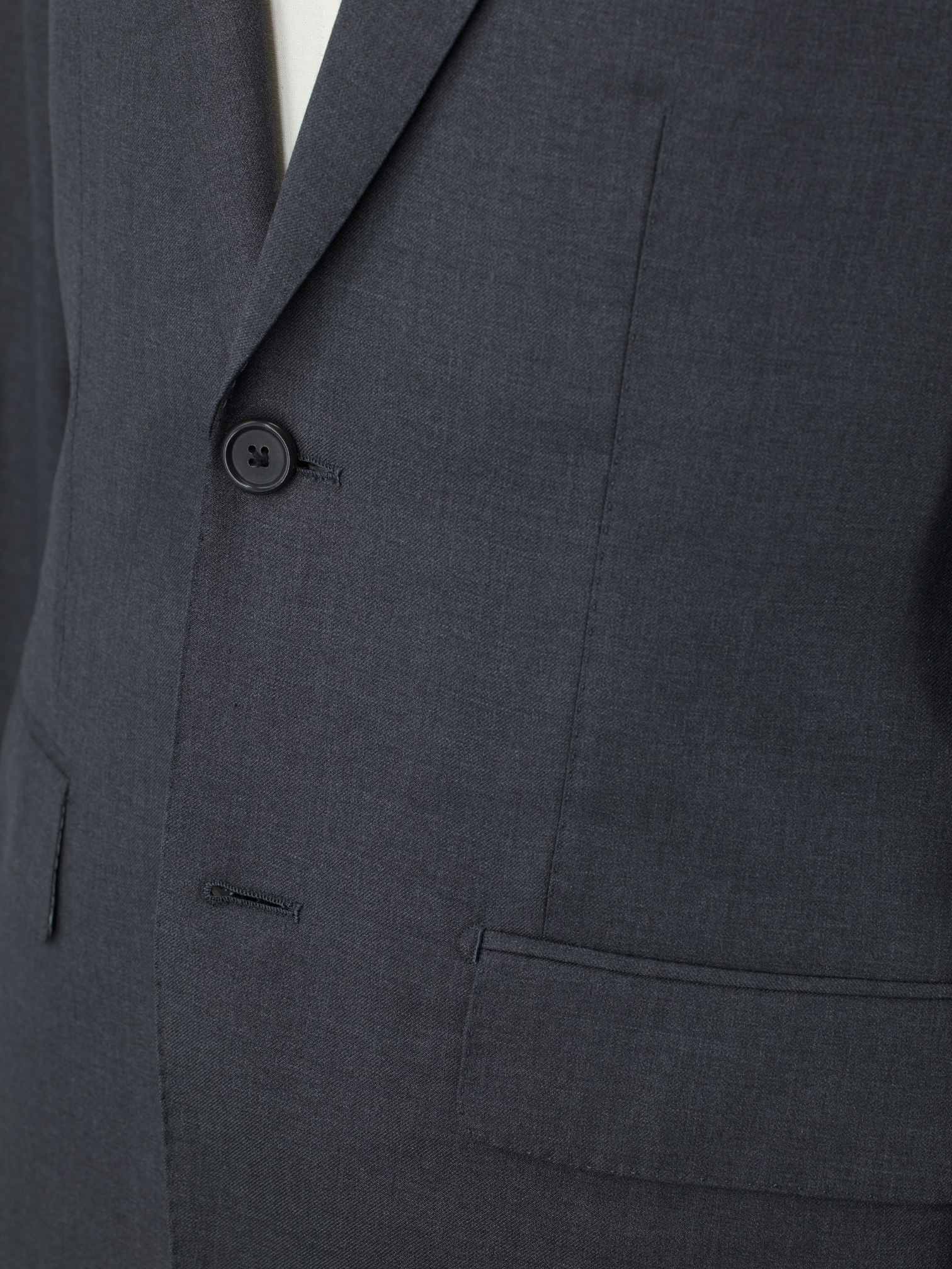 Corneliani Grey Fine-Wool Single-Breasted Twill Suit